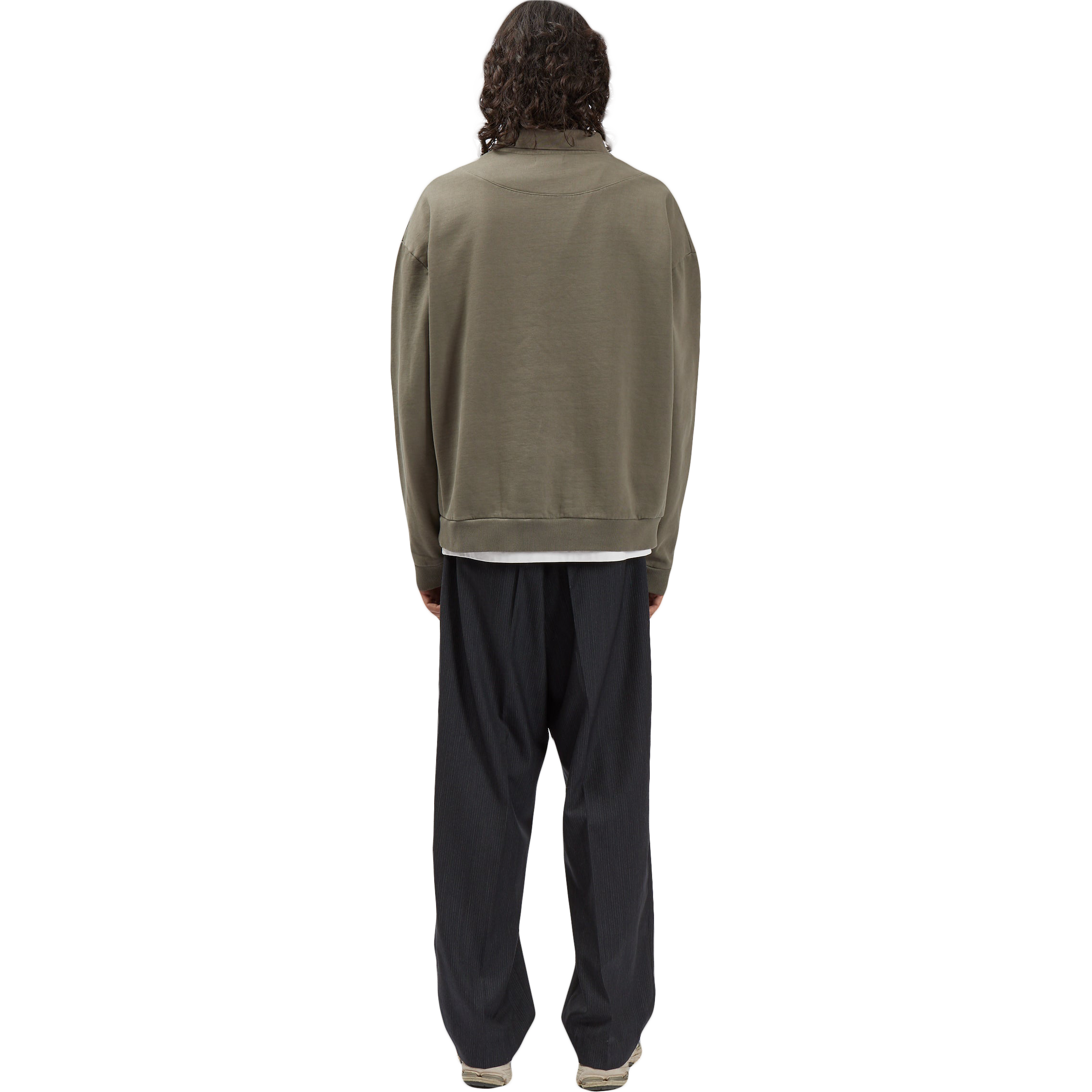 Polo Sweatshirt - Washed Taupe