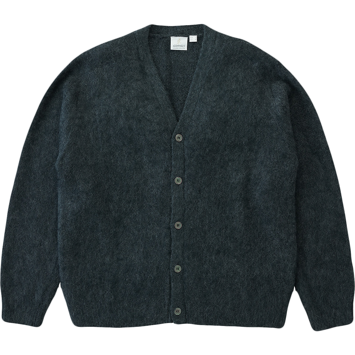 Mohair Cardigan - Charcoal