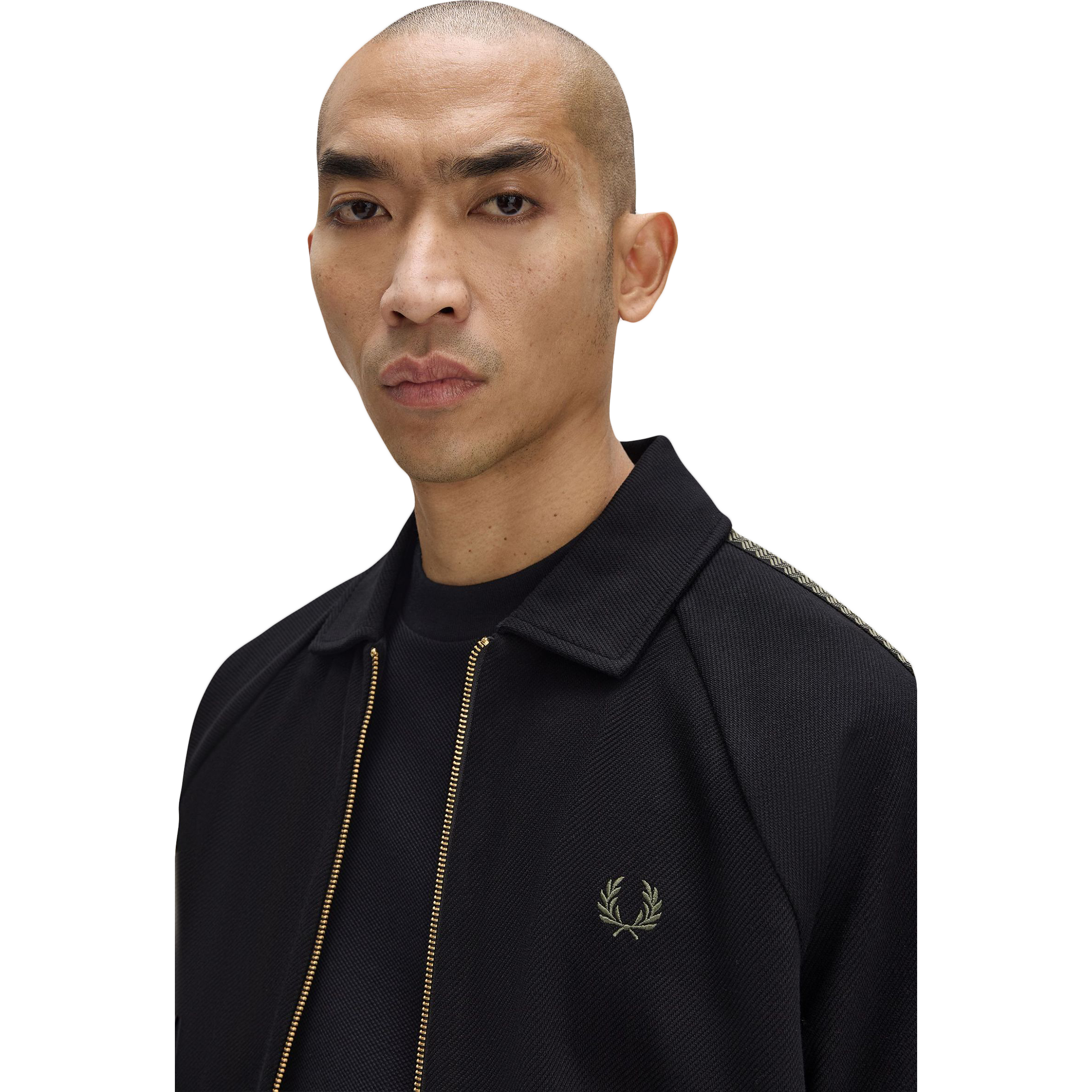 Tennis Grip Taped Track Jacket - Black