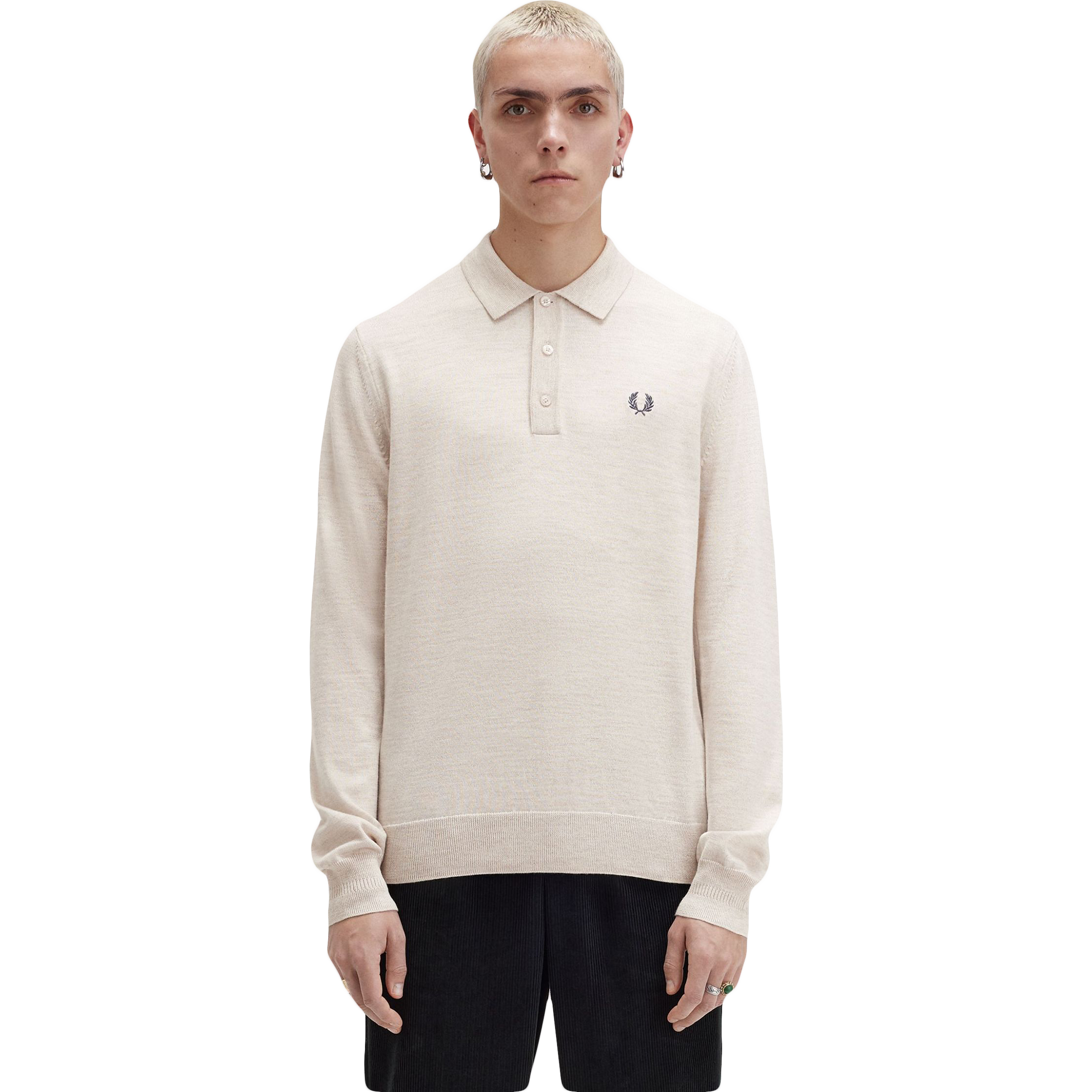 Classic Knitted Shirt - Porridge Marl