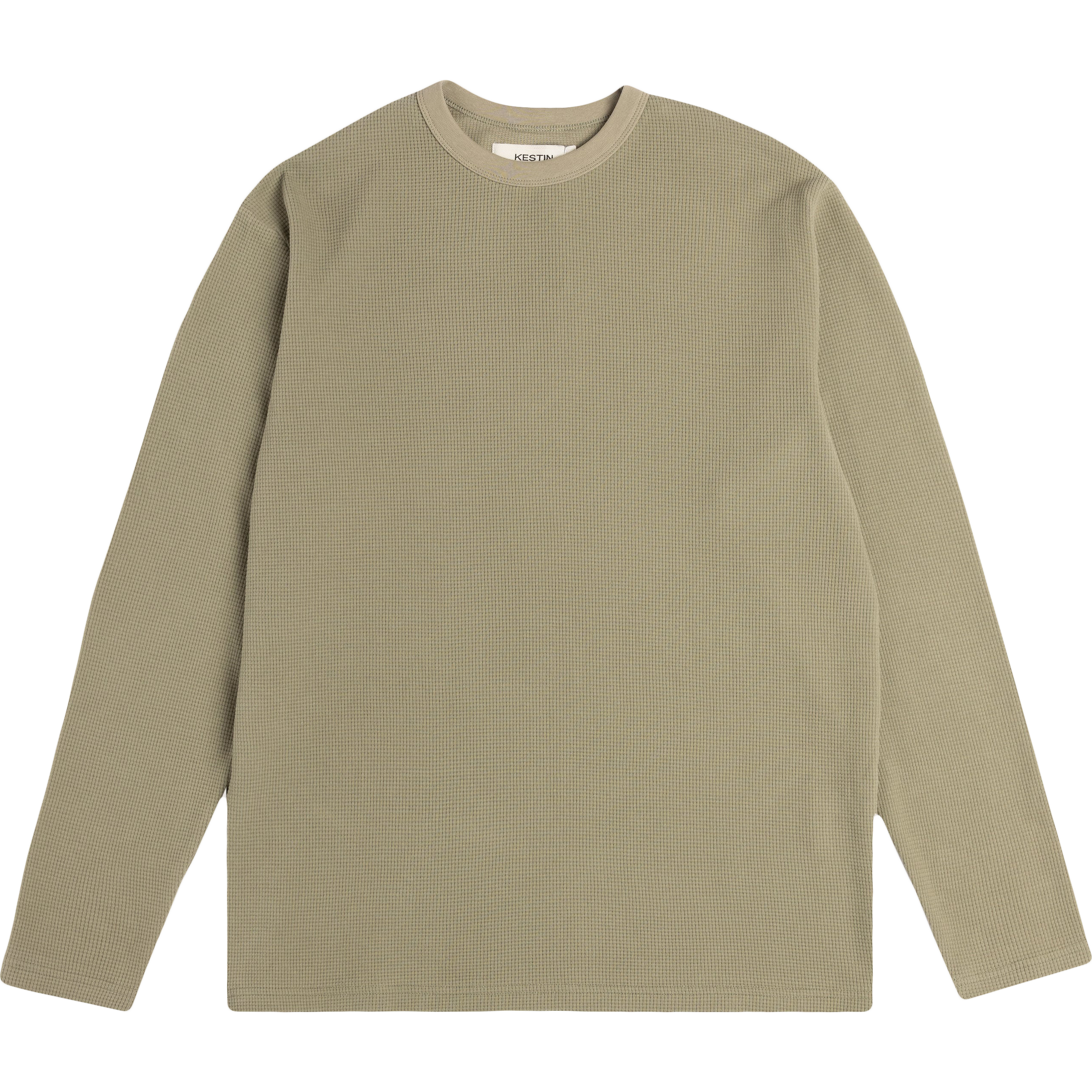 Waternish Long Sleeve Tee - Sage Waffle