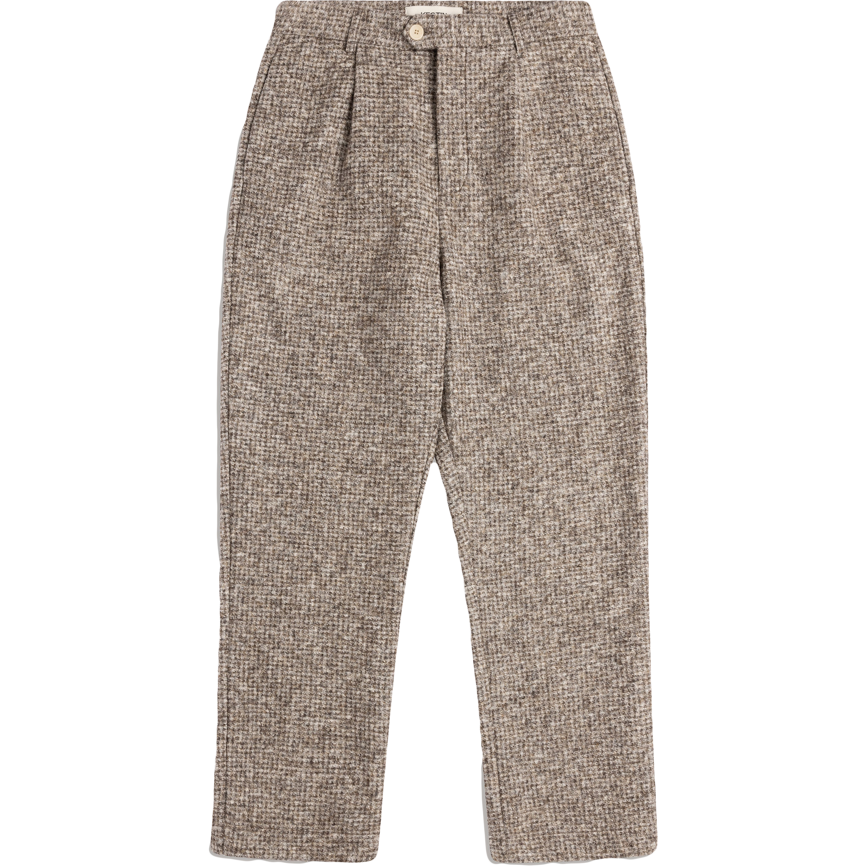 Wick Trouser - Taupe Bonded Wool