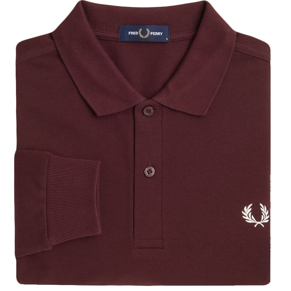 L/S Fred Perry Shirt - Oxblood