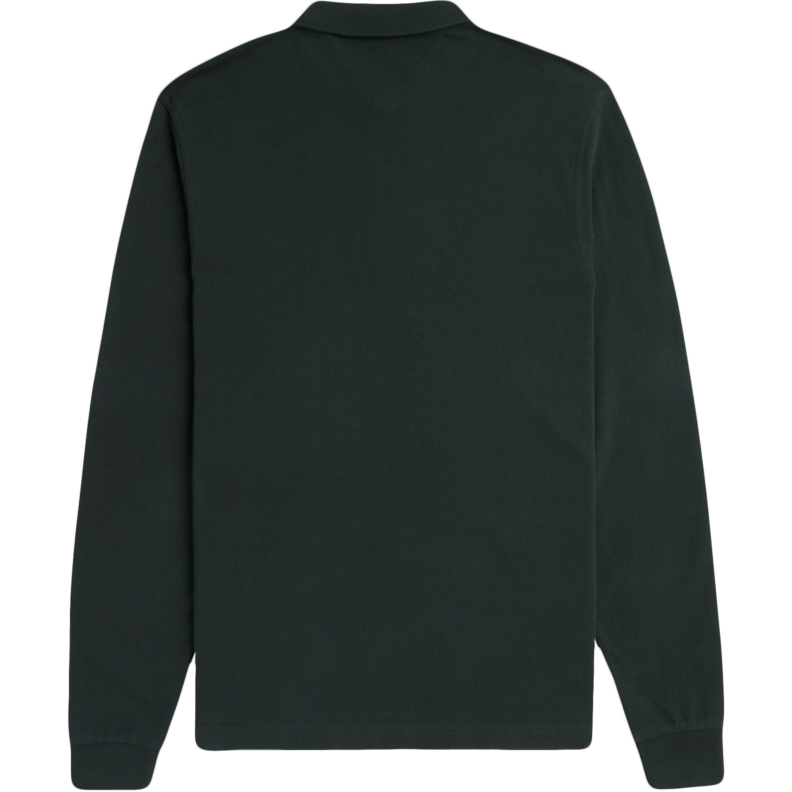 L/S Fred Perry Shirt - Night Green / Snow White