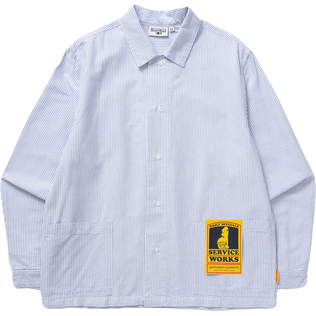 Waiter Shirt - Oxford Blue Stripe