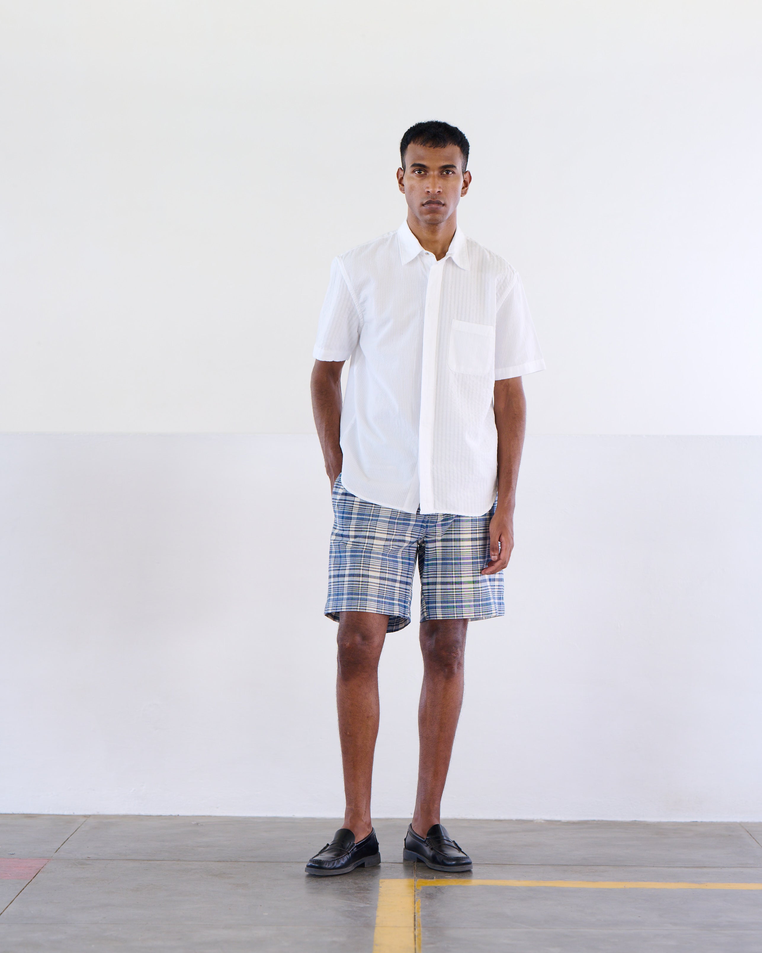 Snap Fly Lax Short Sleeve Shirt - White