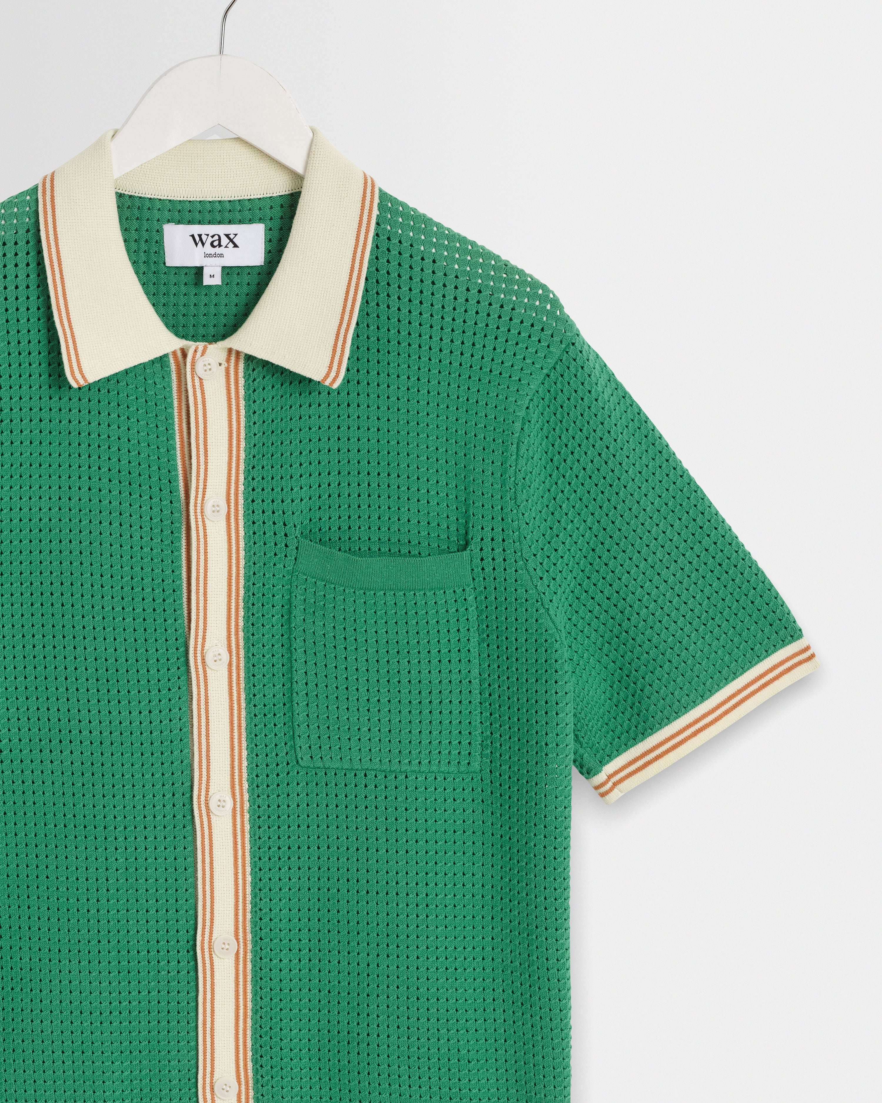 Belle Shirt - Green / Ecru
