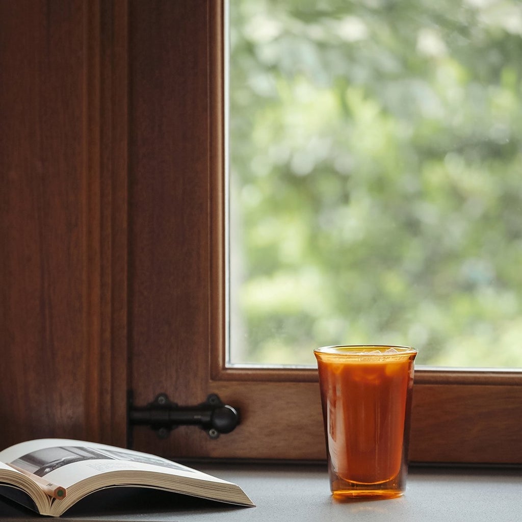 Cast Amber Double Wall Glass - 290ml