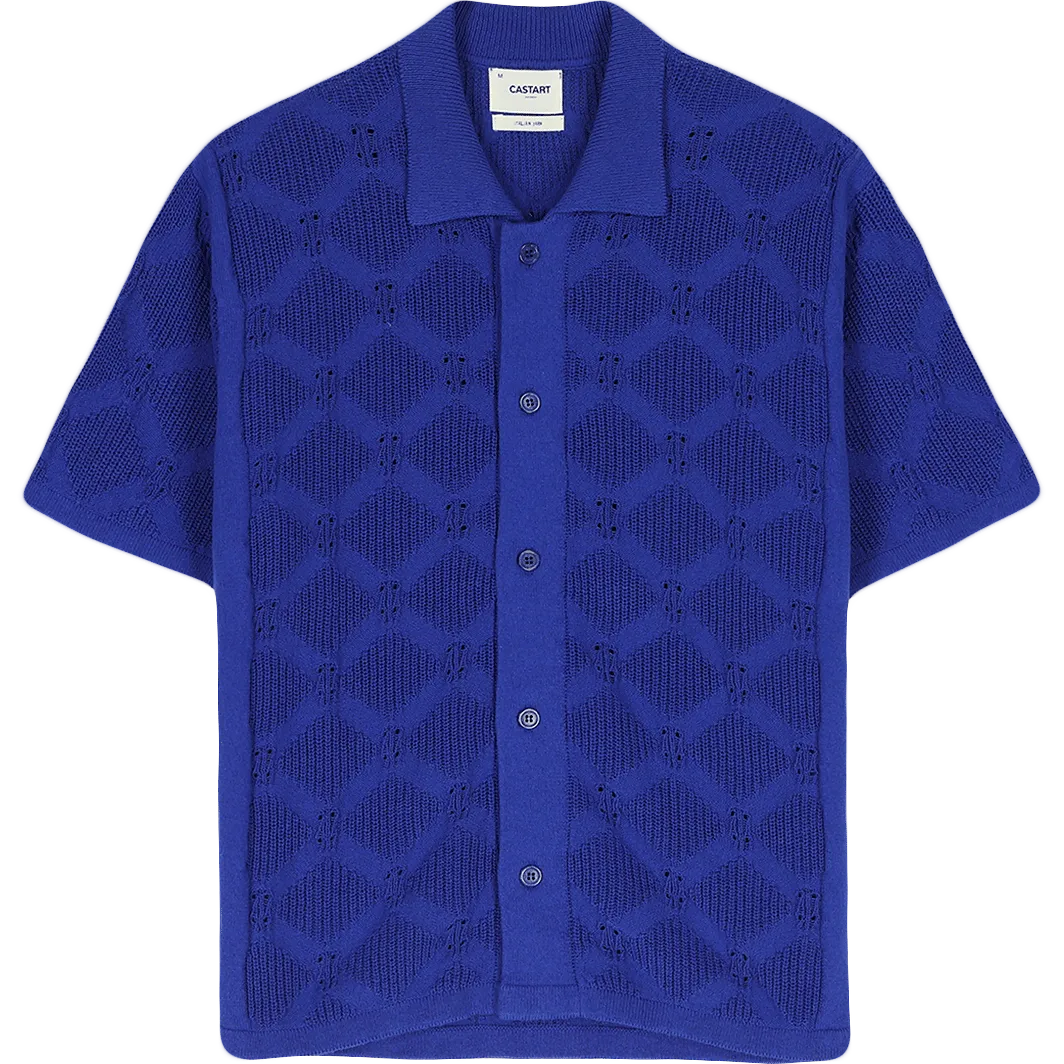 Airi Knit Shirt - Cobalt