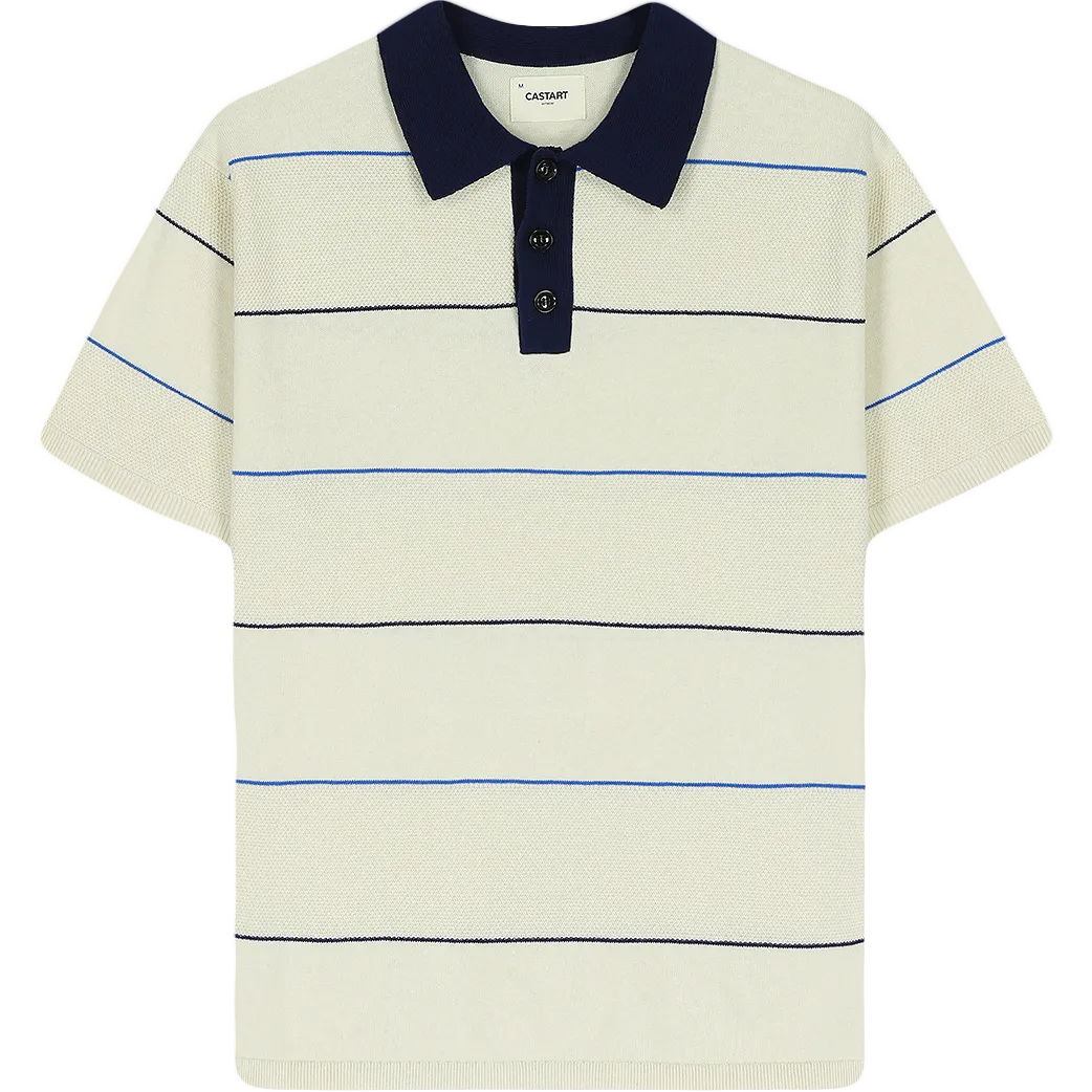 Toki Knit Polo - Ecru