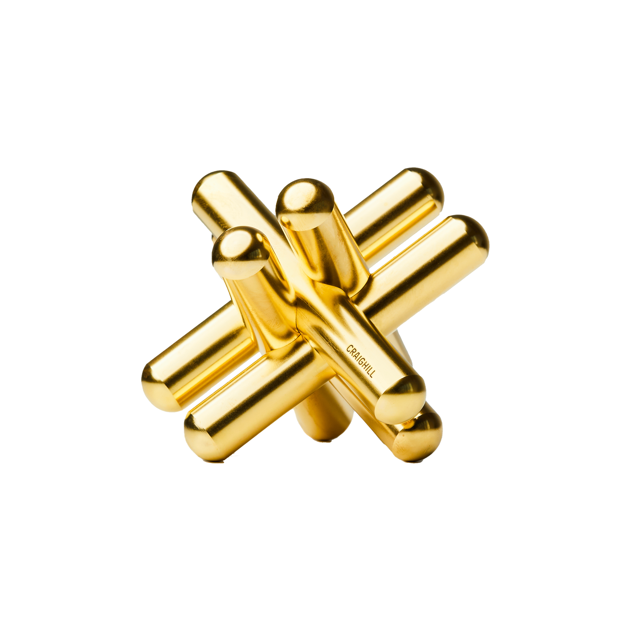 Jack Puzzle - Solid Brass