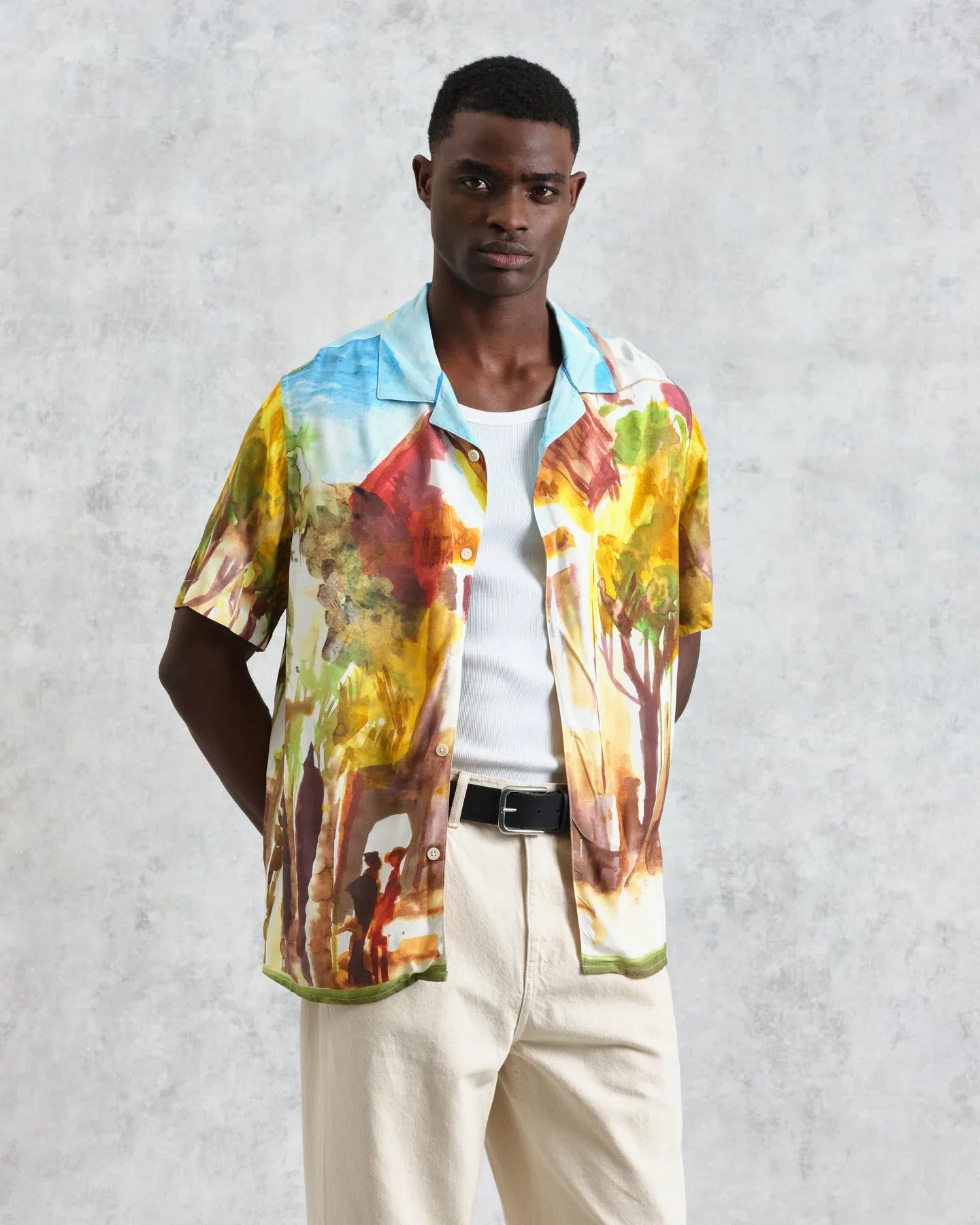 Didcot Shirt - Watercolour Abstract