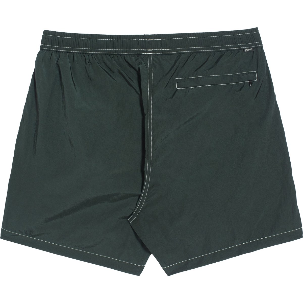 Bather Contrast Modern Trunk in Myrtle, back flat lay