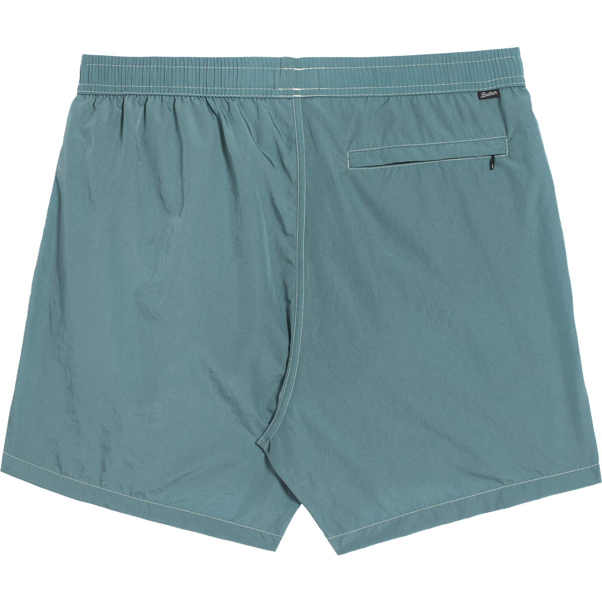 Bather Contrast Modern Trunk in Stone, back flat lay