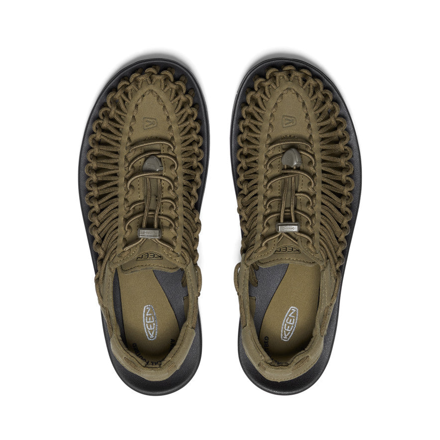 Uneek Sandals - Dark Olive / Black