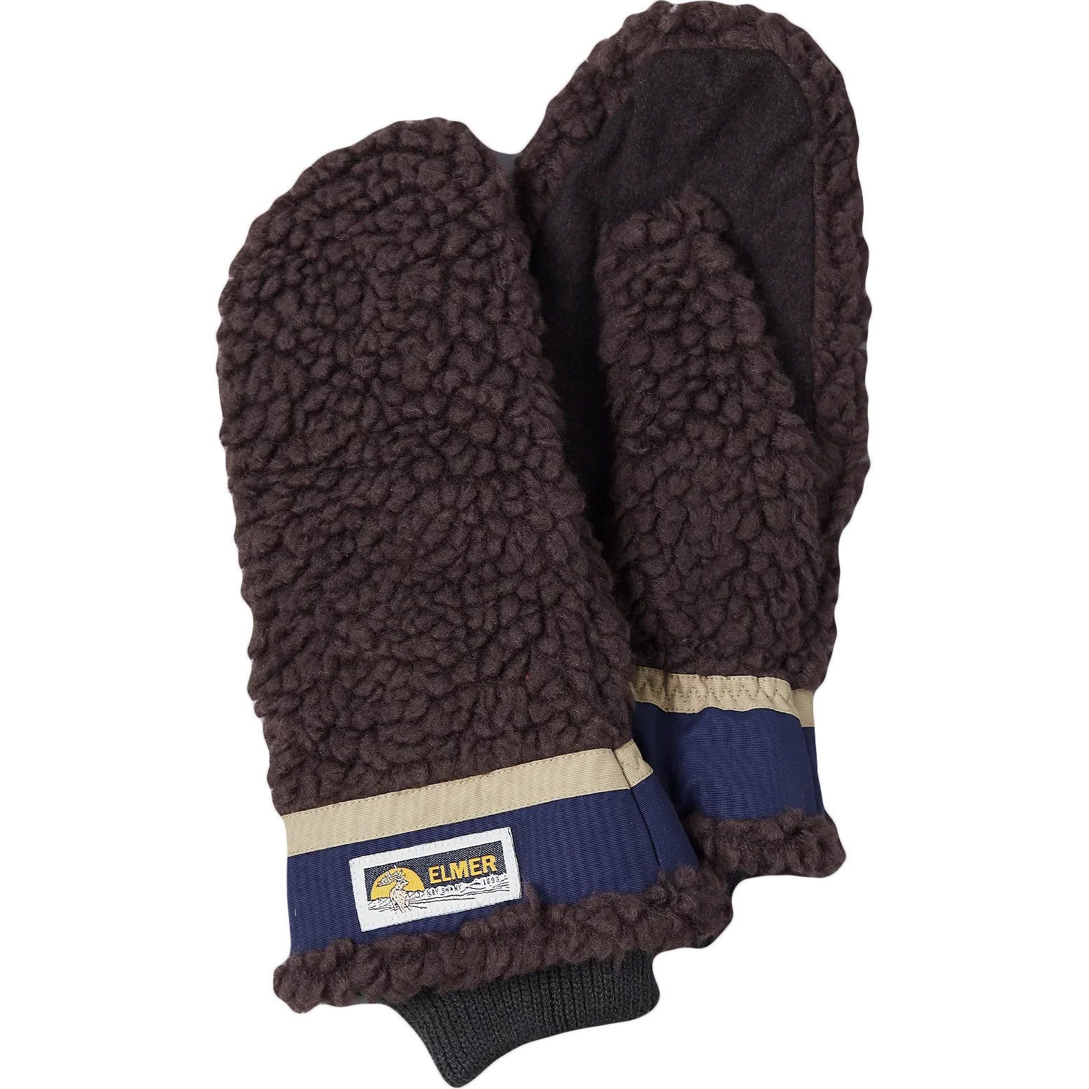 Teddy Fleece Mitten - Brown