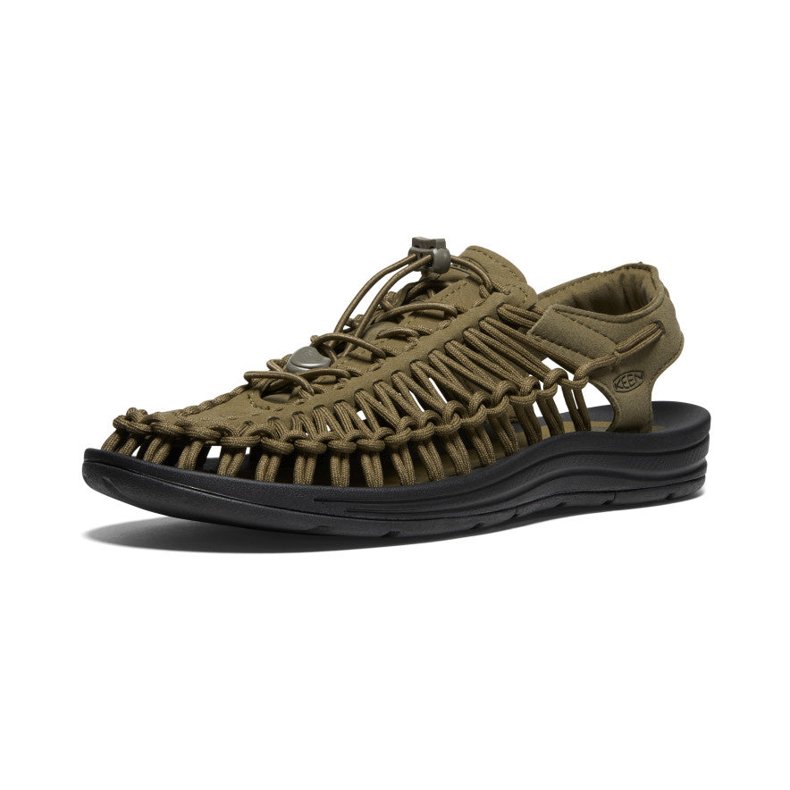 Uneek Sandals - Dark Olive / Black