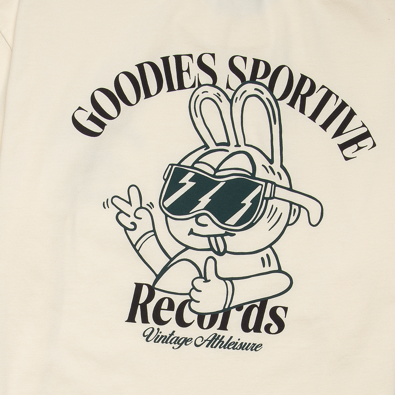 Sportive Records Tee - Ecru