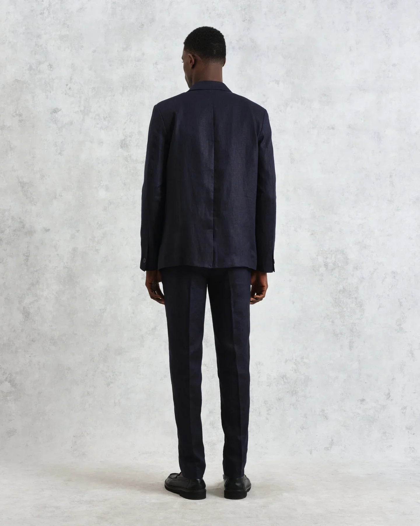 Fintry Linen Blazer - Midnight