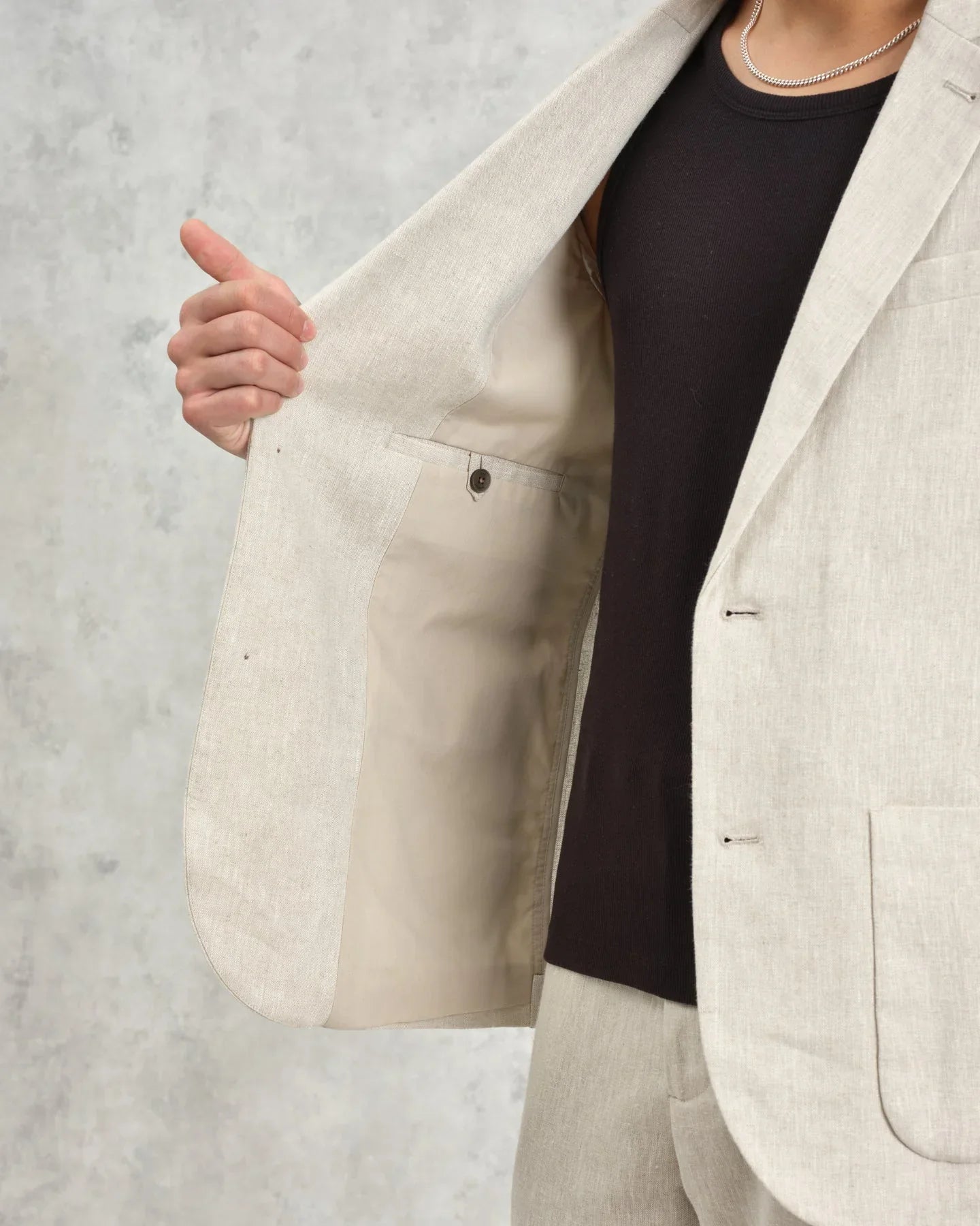Fintry Linen Blazer - Natural