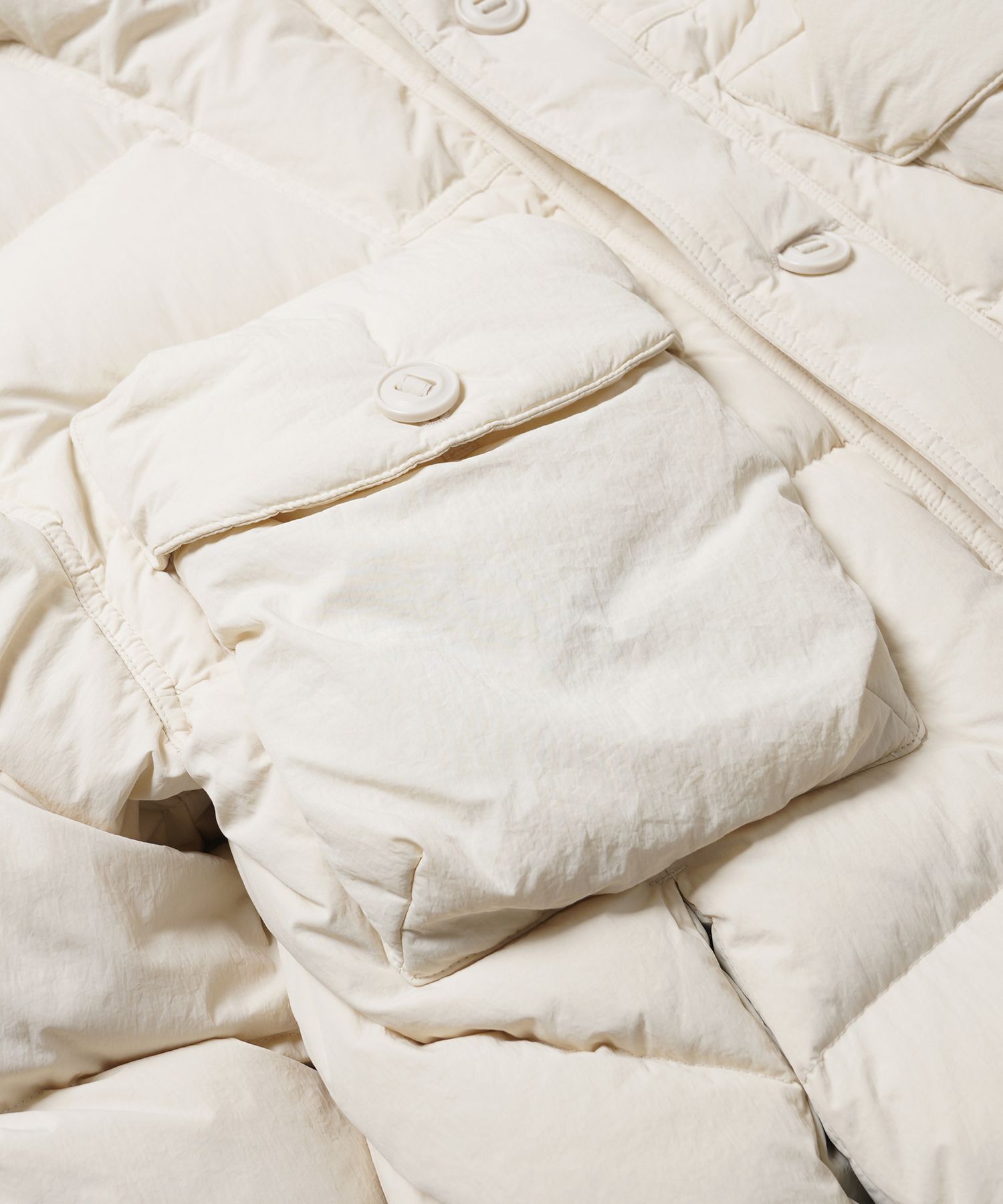 Smock Parka Down Puffer - Cream