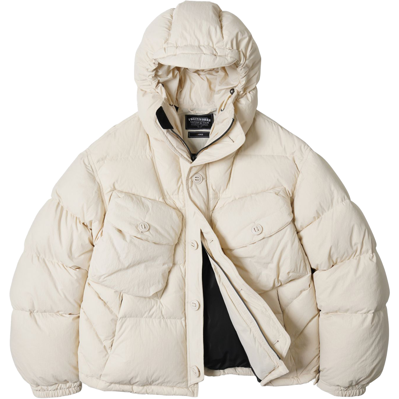 Smock Parka Down Puffer - Cream