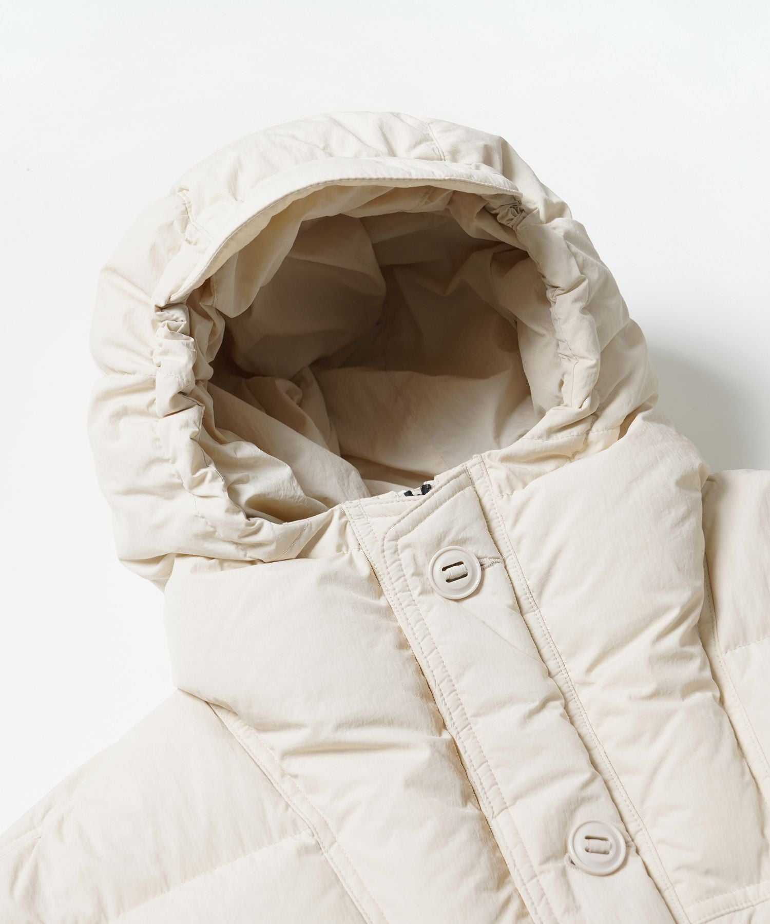 Smock Parka Down Puffer - Cream