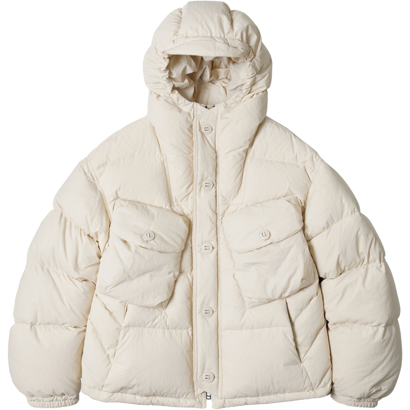 Smock Parka Down Puffer - Cream