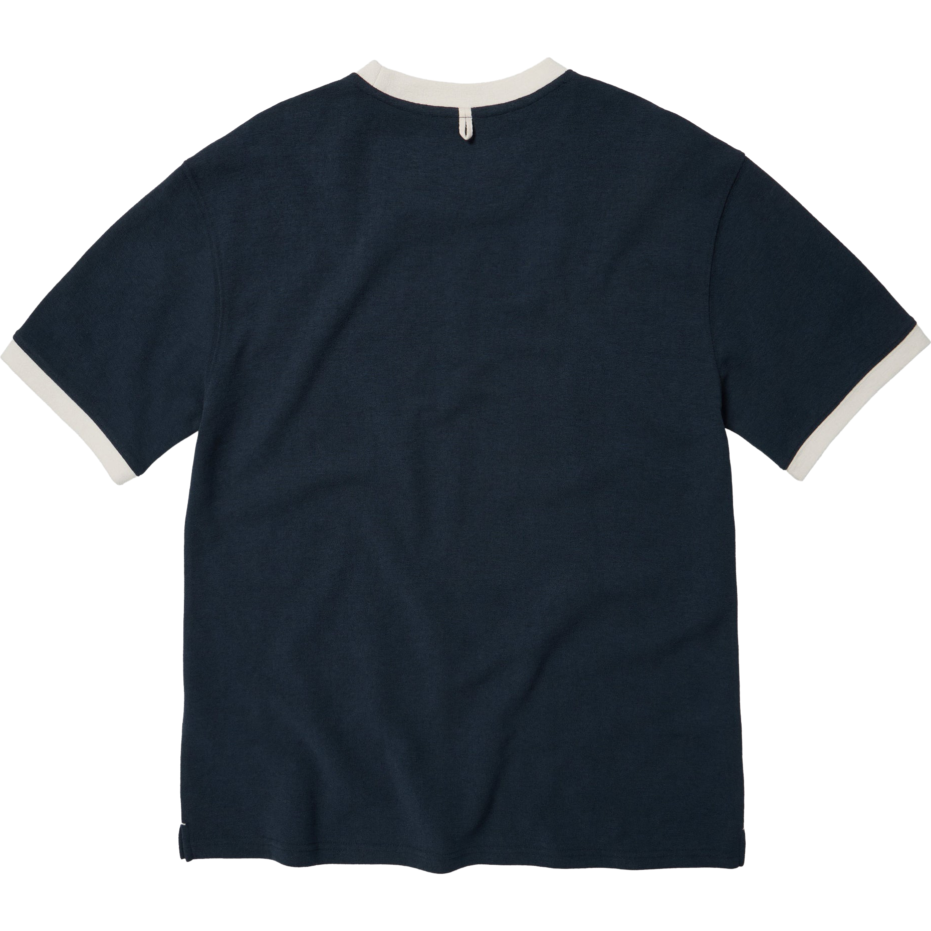 Terry Ringer Half Tee - Navy