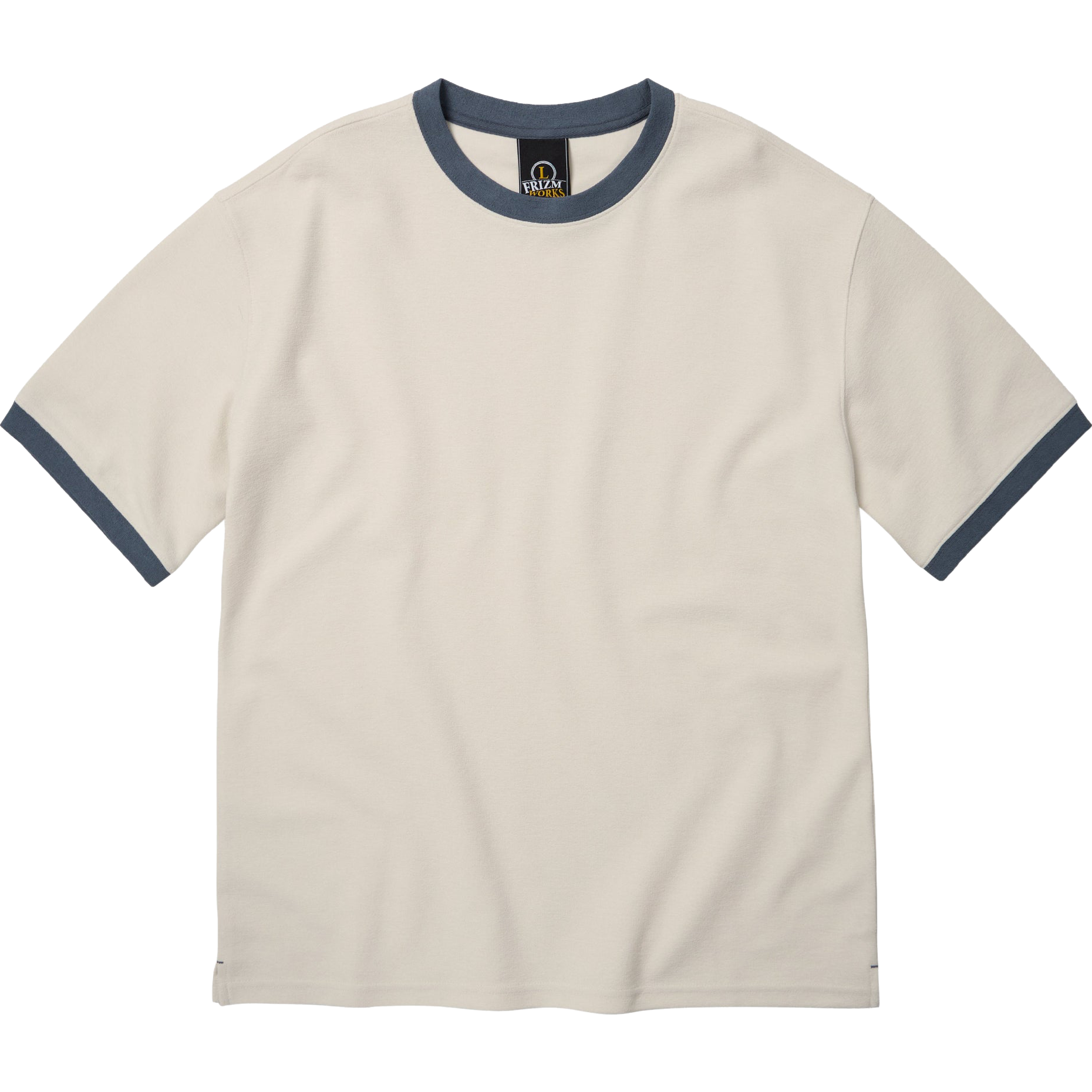Terry Ringer Half Tee - White