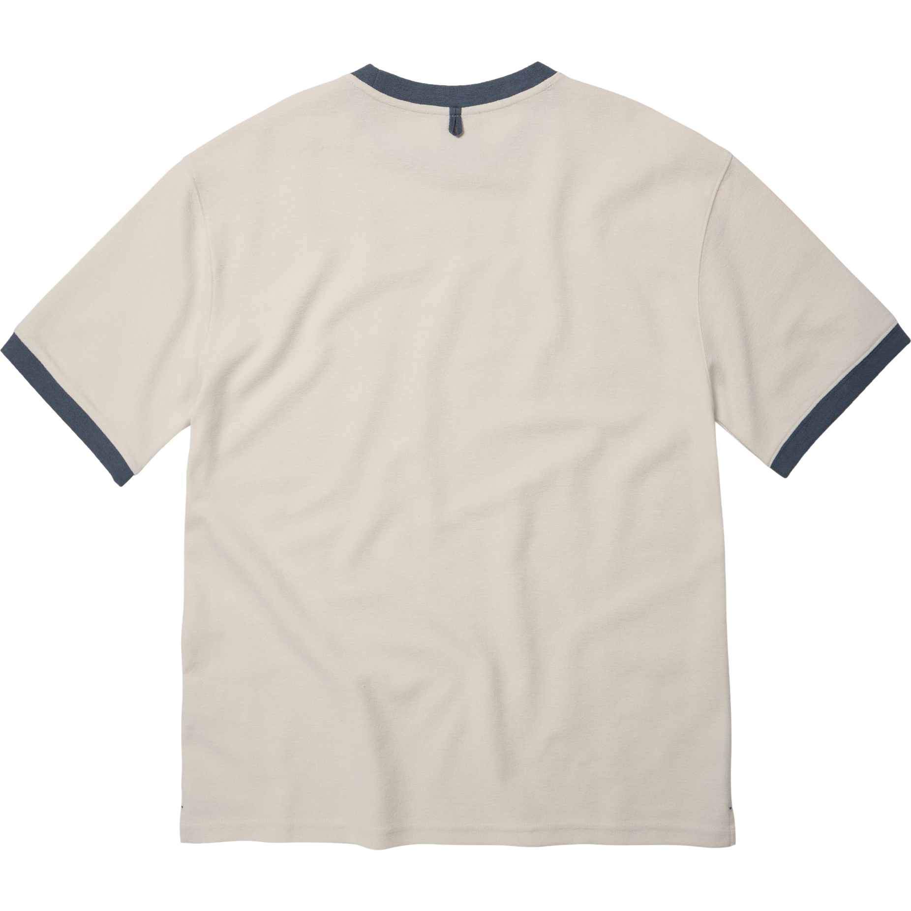 Terry Ringer Half Tee - White