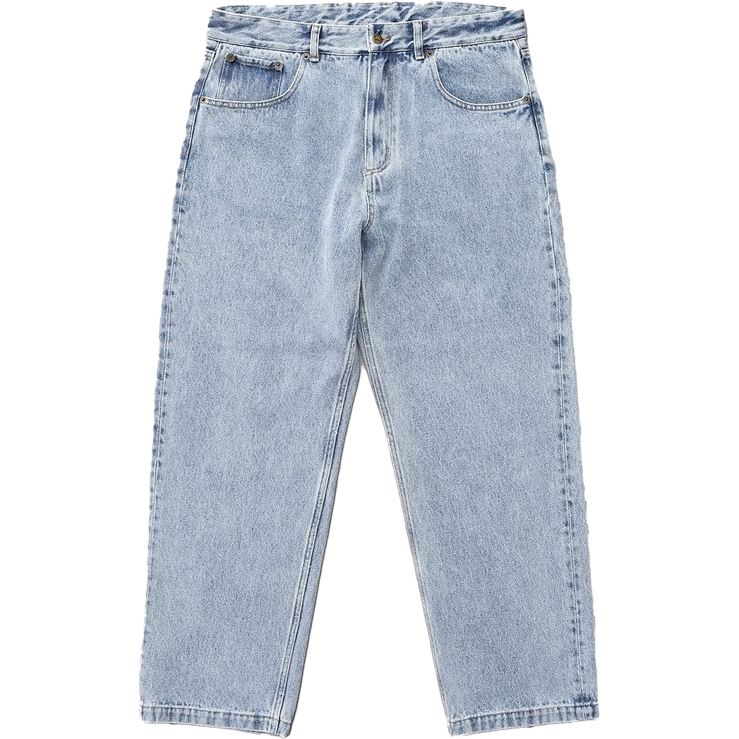 Wide Leg Jeans - Stone Wash