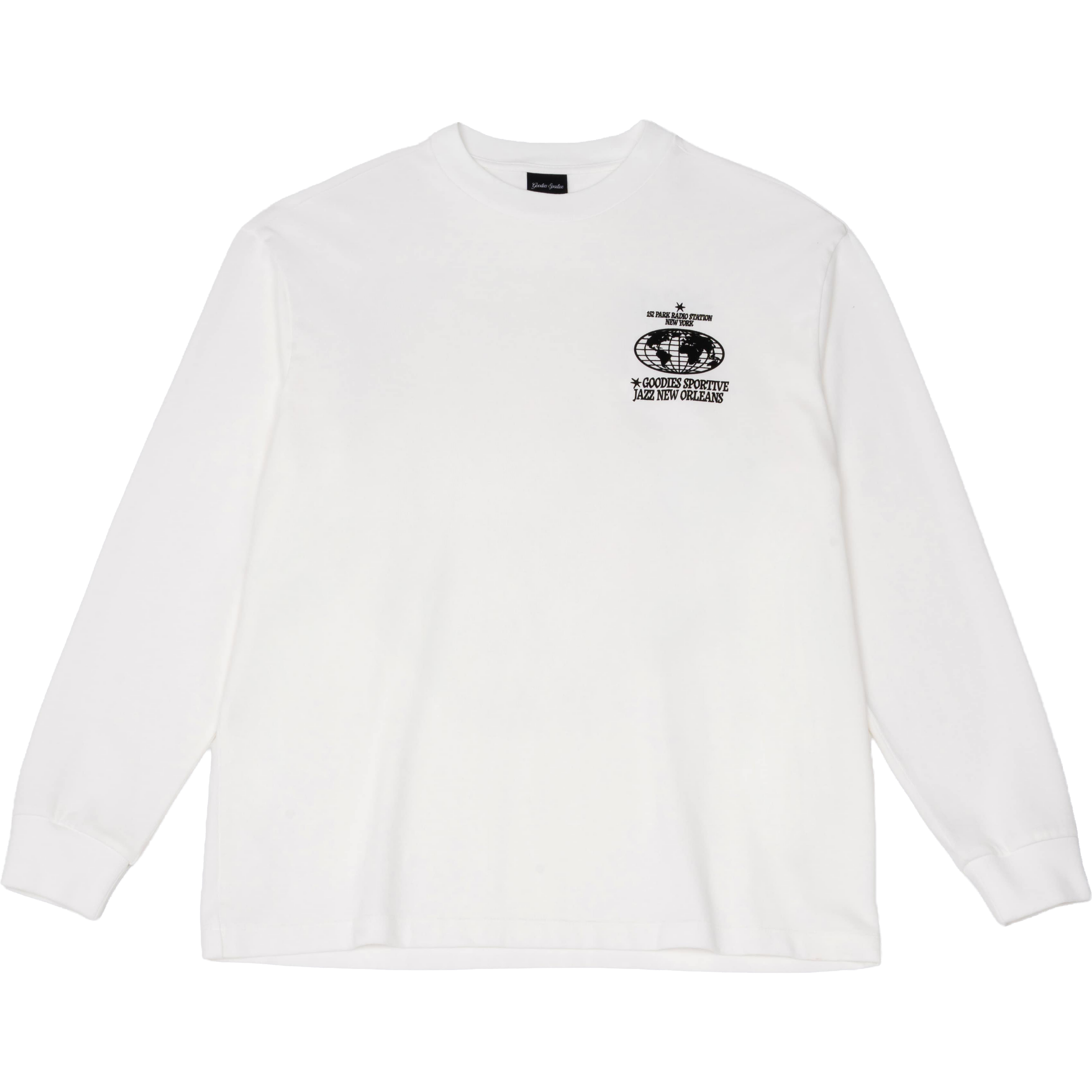 Radio Station L/S Tee - White