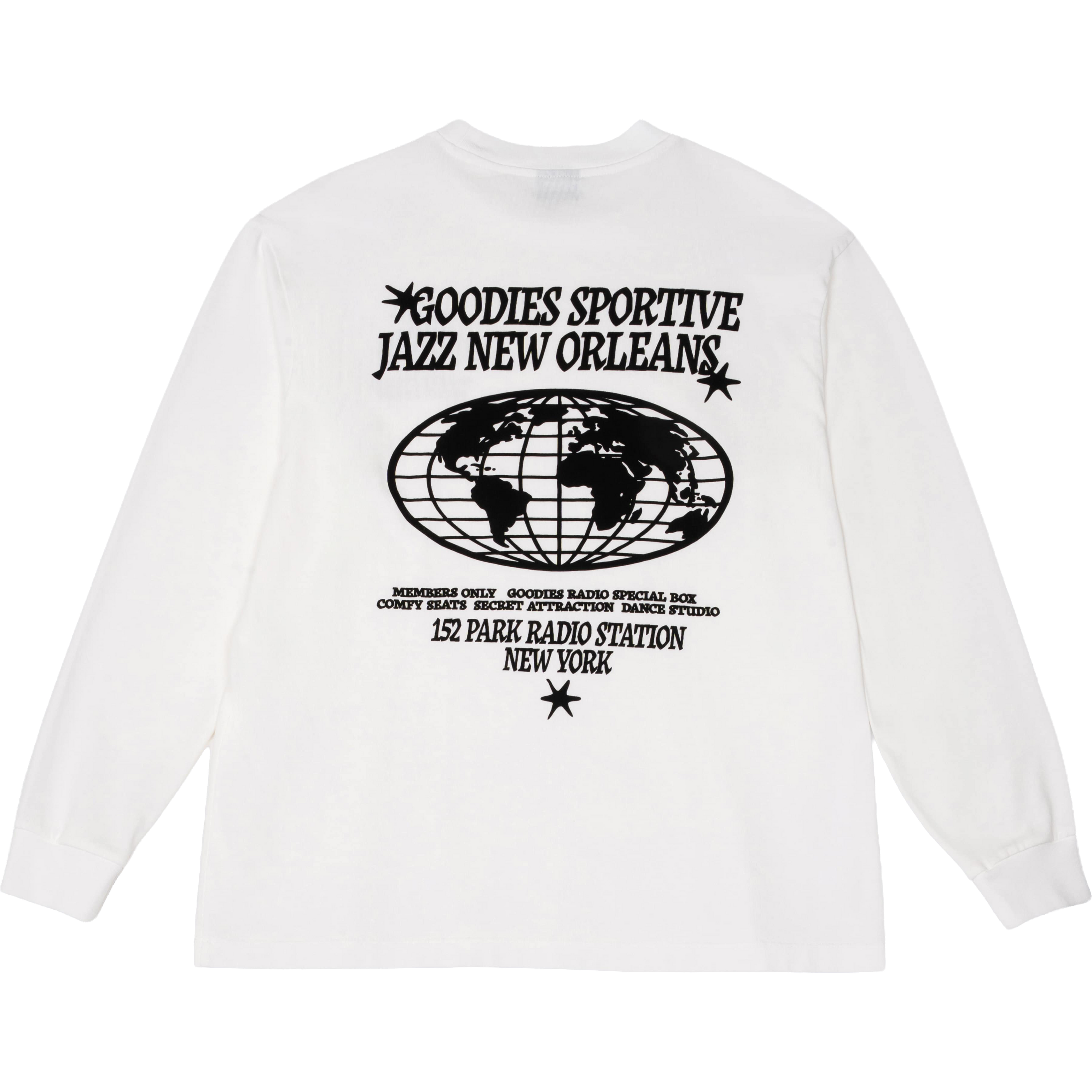 Radio Station L/S Tee - White