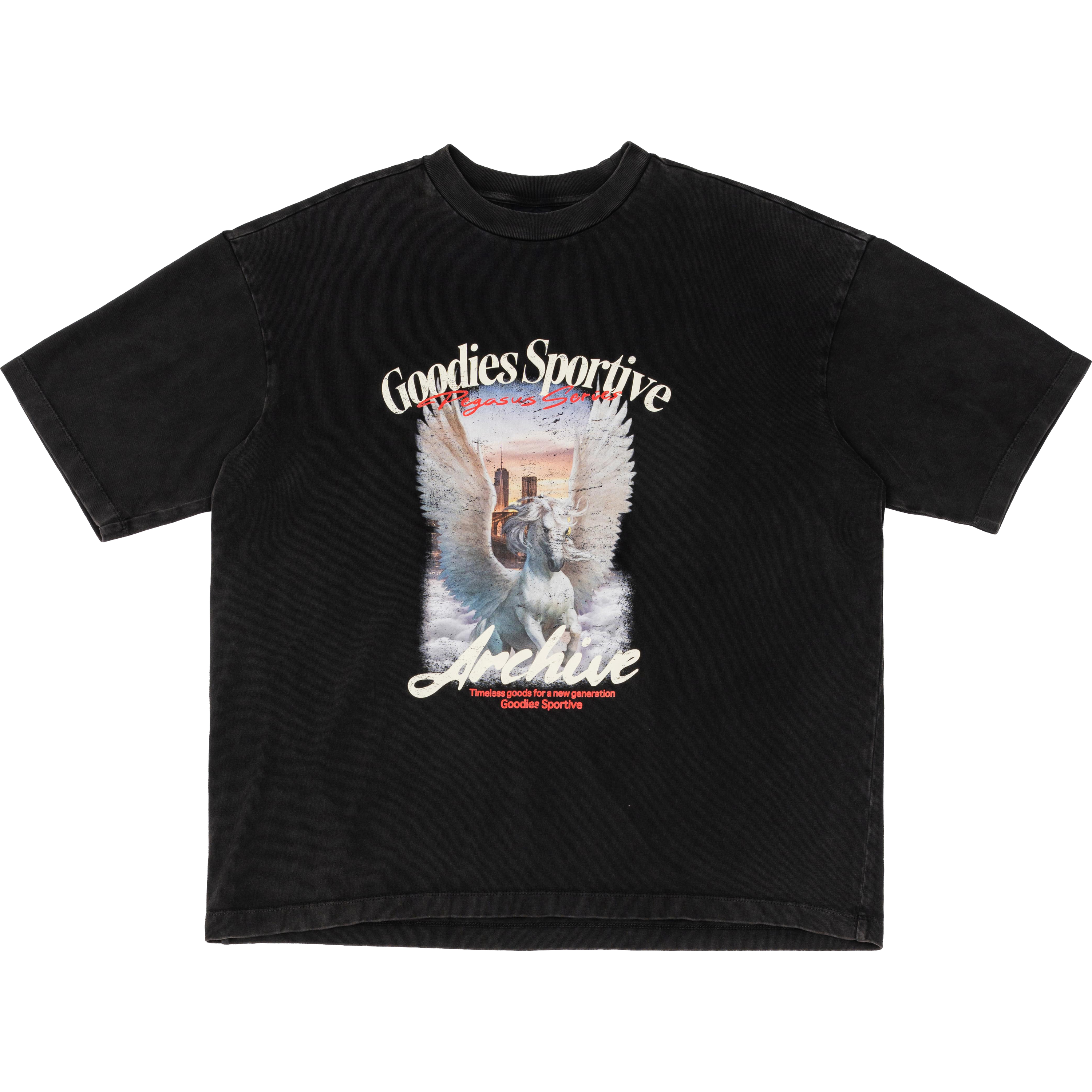 Archive Pegasus Premium Tee - Black