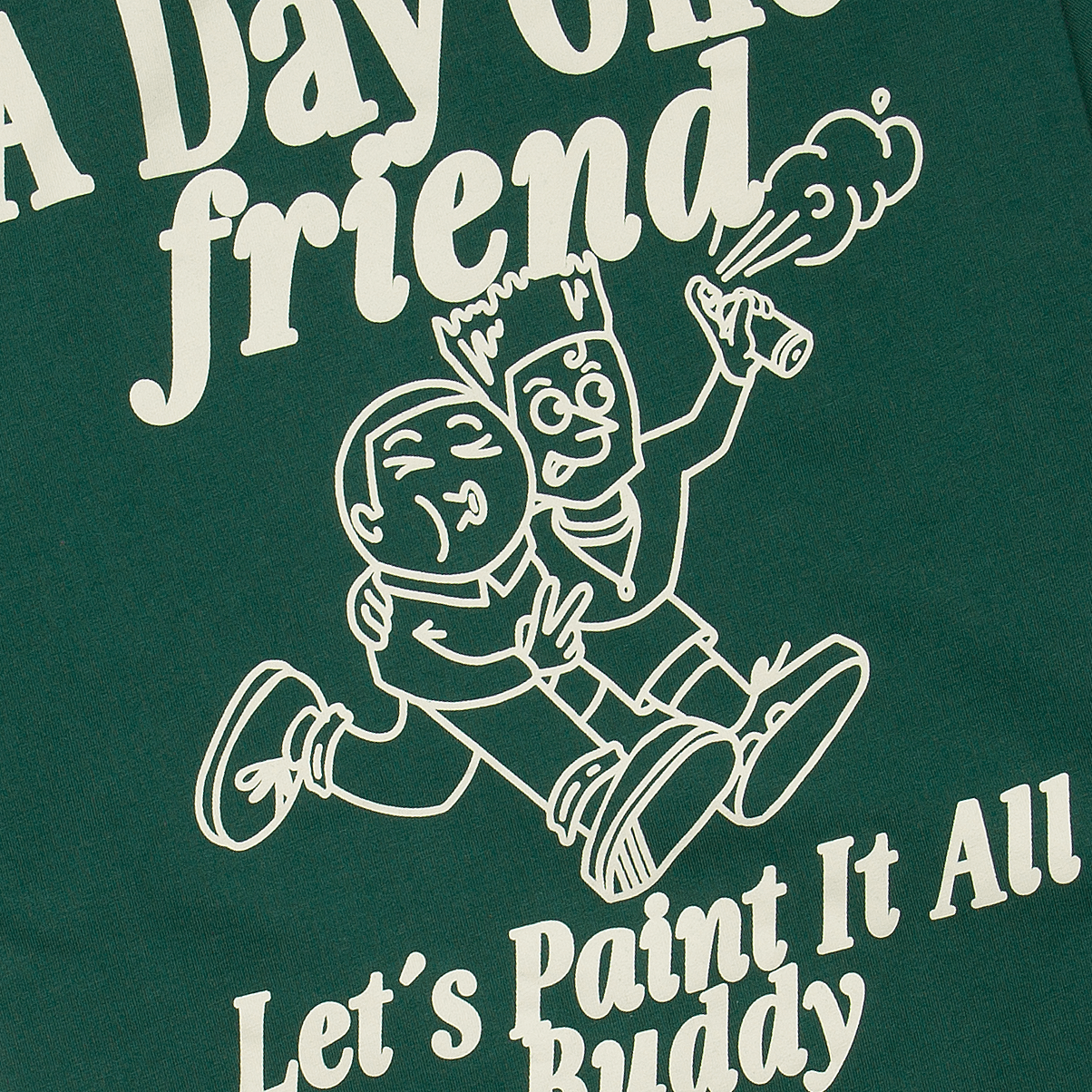 A Day One Tee - Pine Green