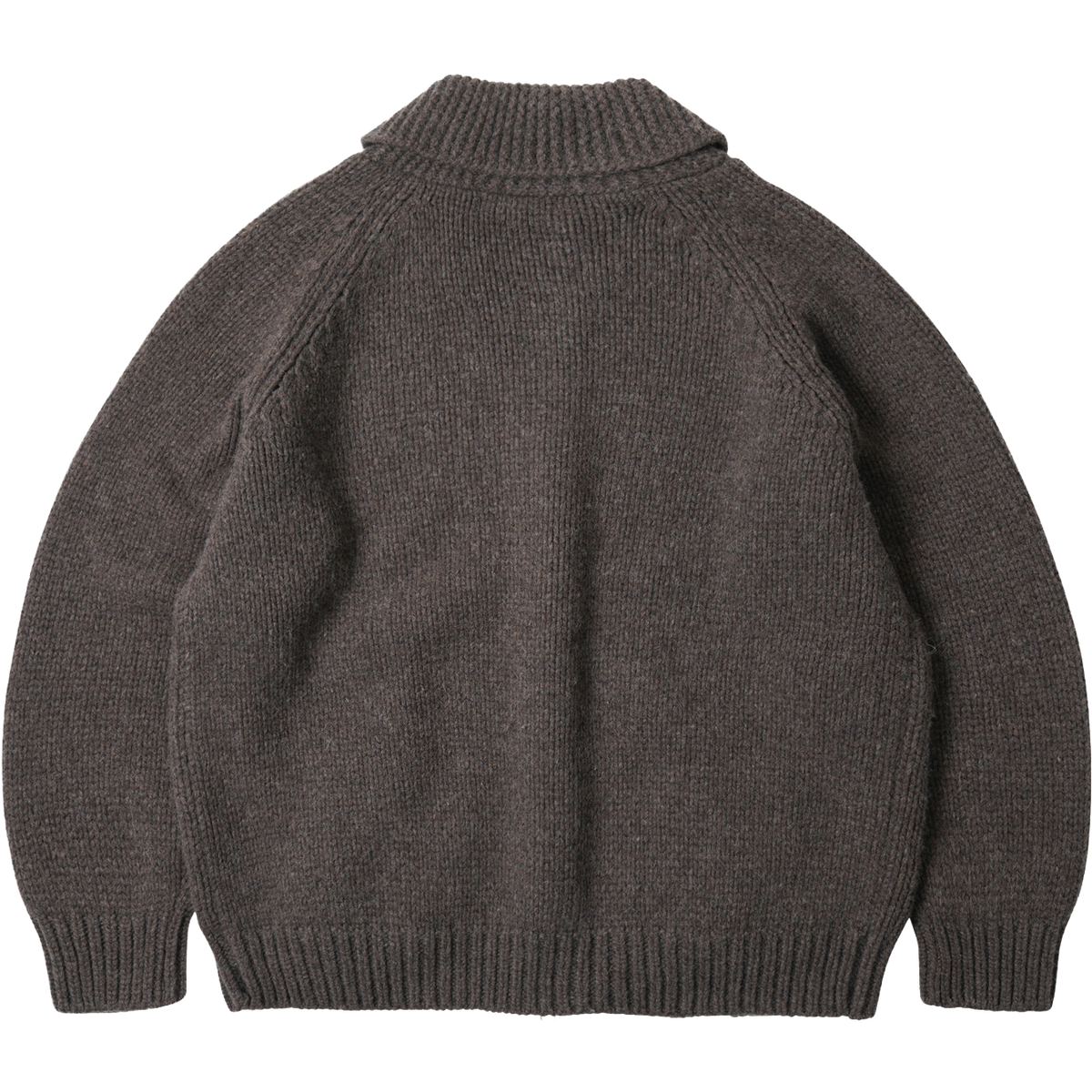 Heavy Cowichan Zip Cardigan - Sephia