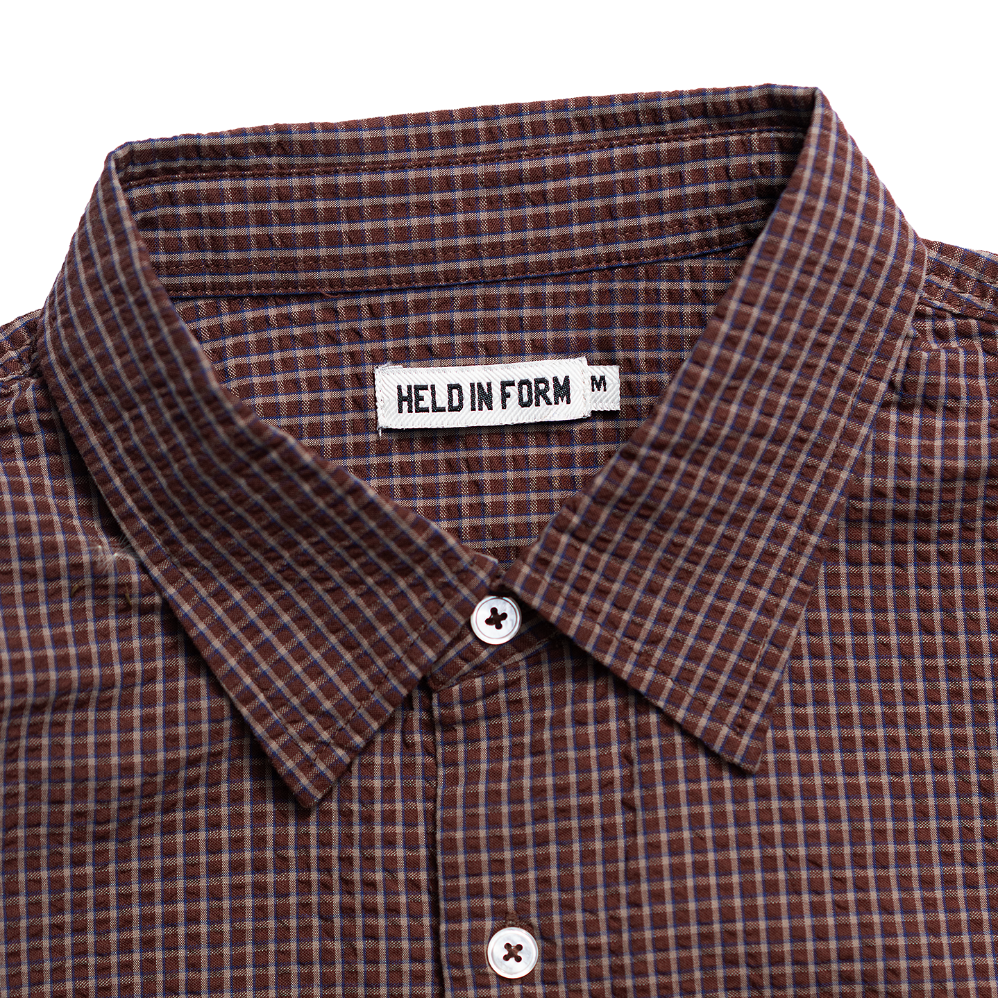 Kuzushi Seersucker Work Shirt - Brown