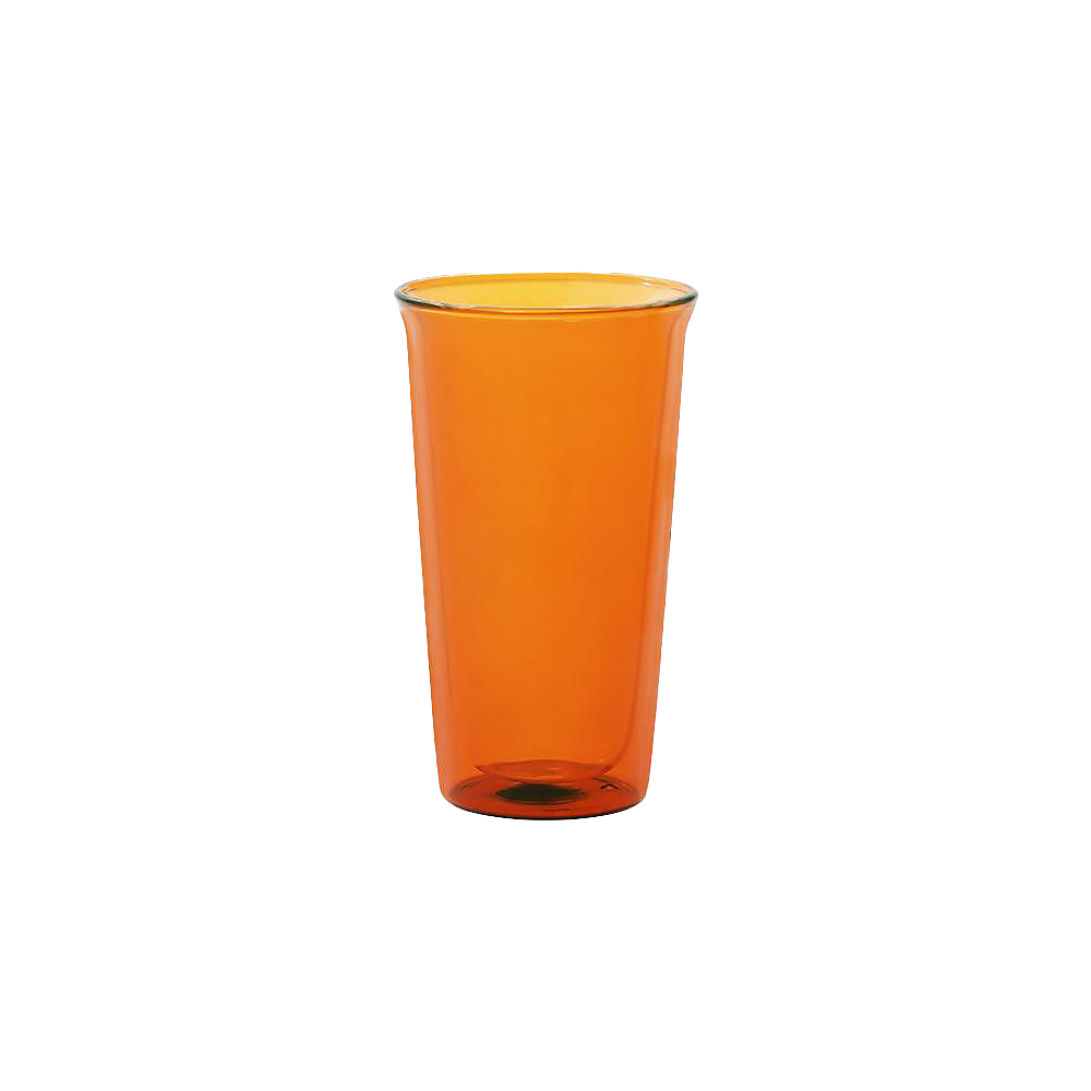 Cast Amber Double Wall Glass - 340ml