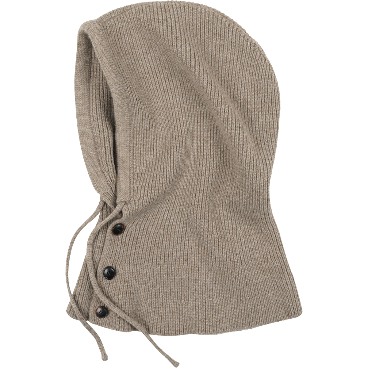 Merino Wool Knit Balaclava - Oatmeal