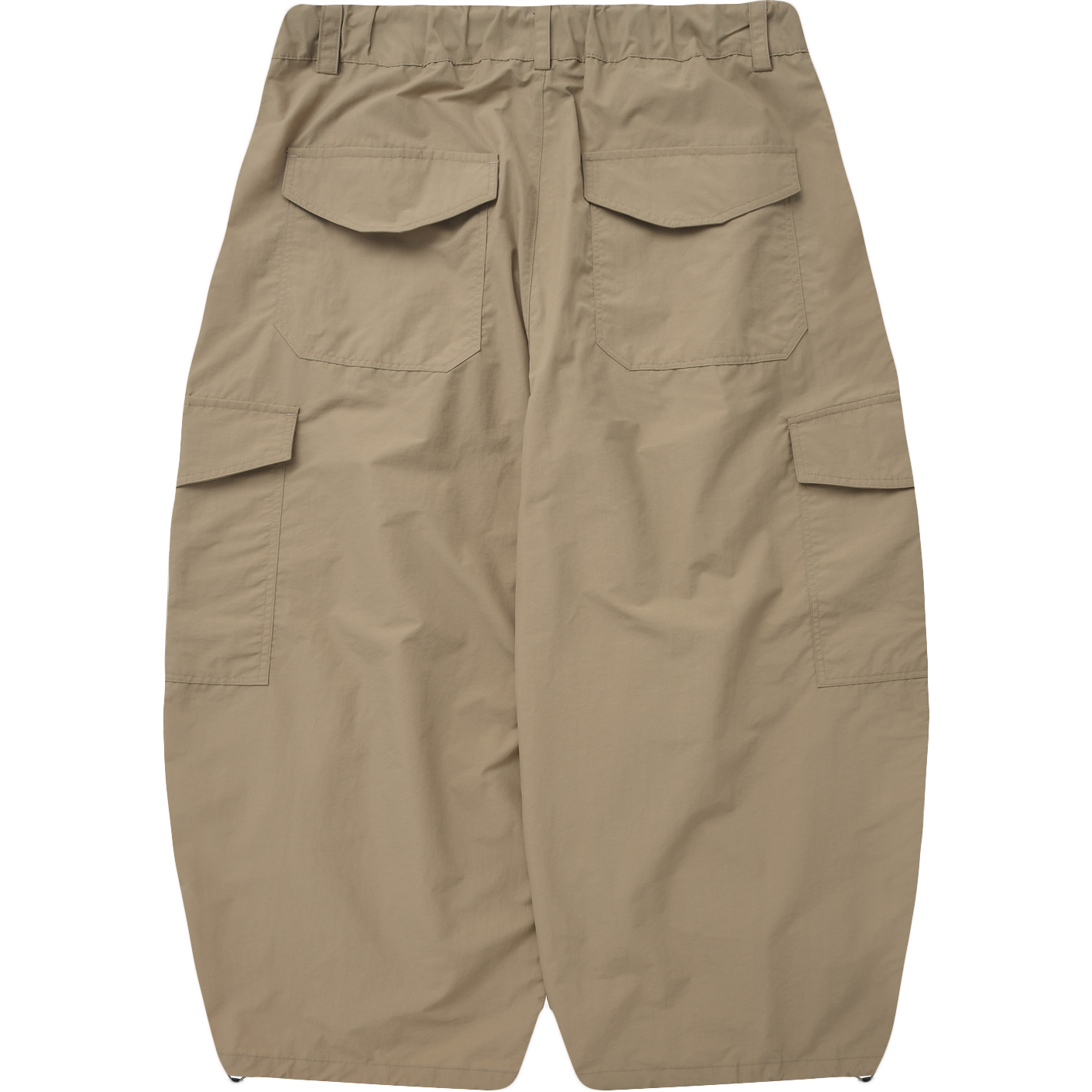 Nylon Cargo Balloon Pant - Beige