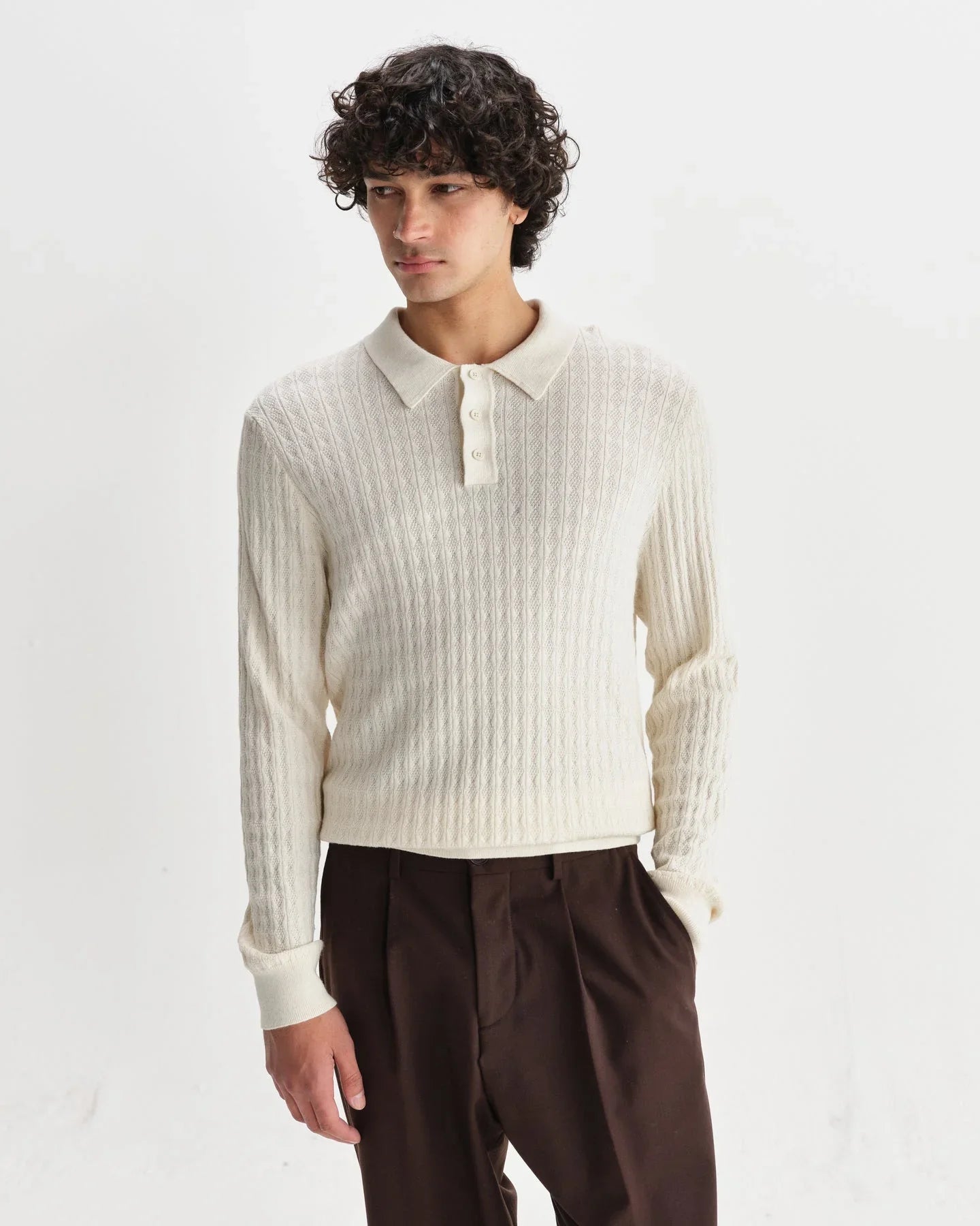 Oban Knit Polo - Navy