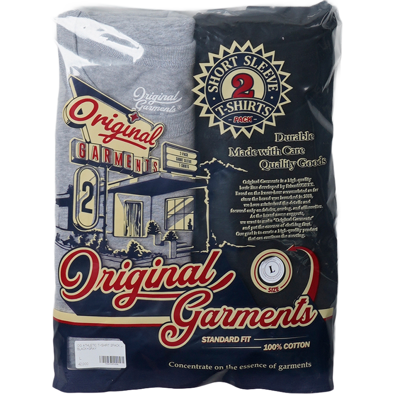 OG Athletic T-Shirt 2 Pack - Black / Grey