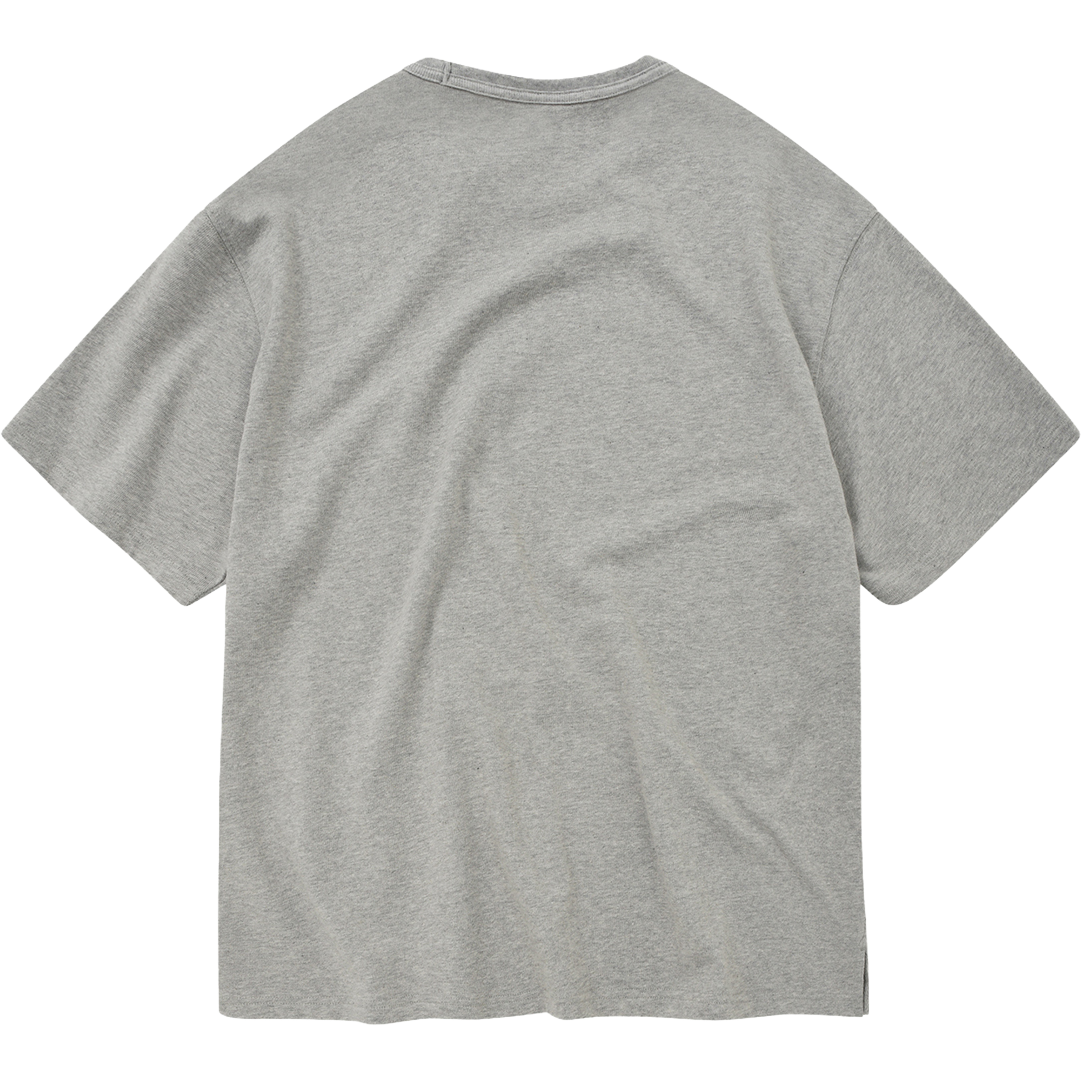 OG Double Rib Oversized Tee - Melange Grey