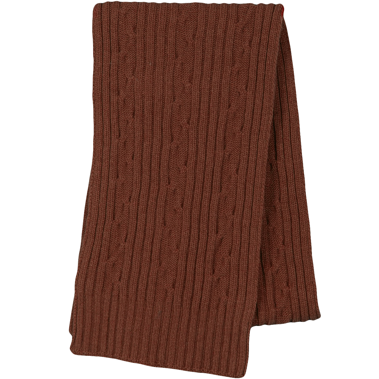 Cable Scarf - Rust Melange