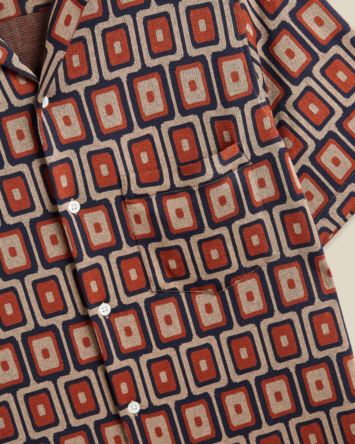 Geometric Knit Shirt - Multi