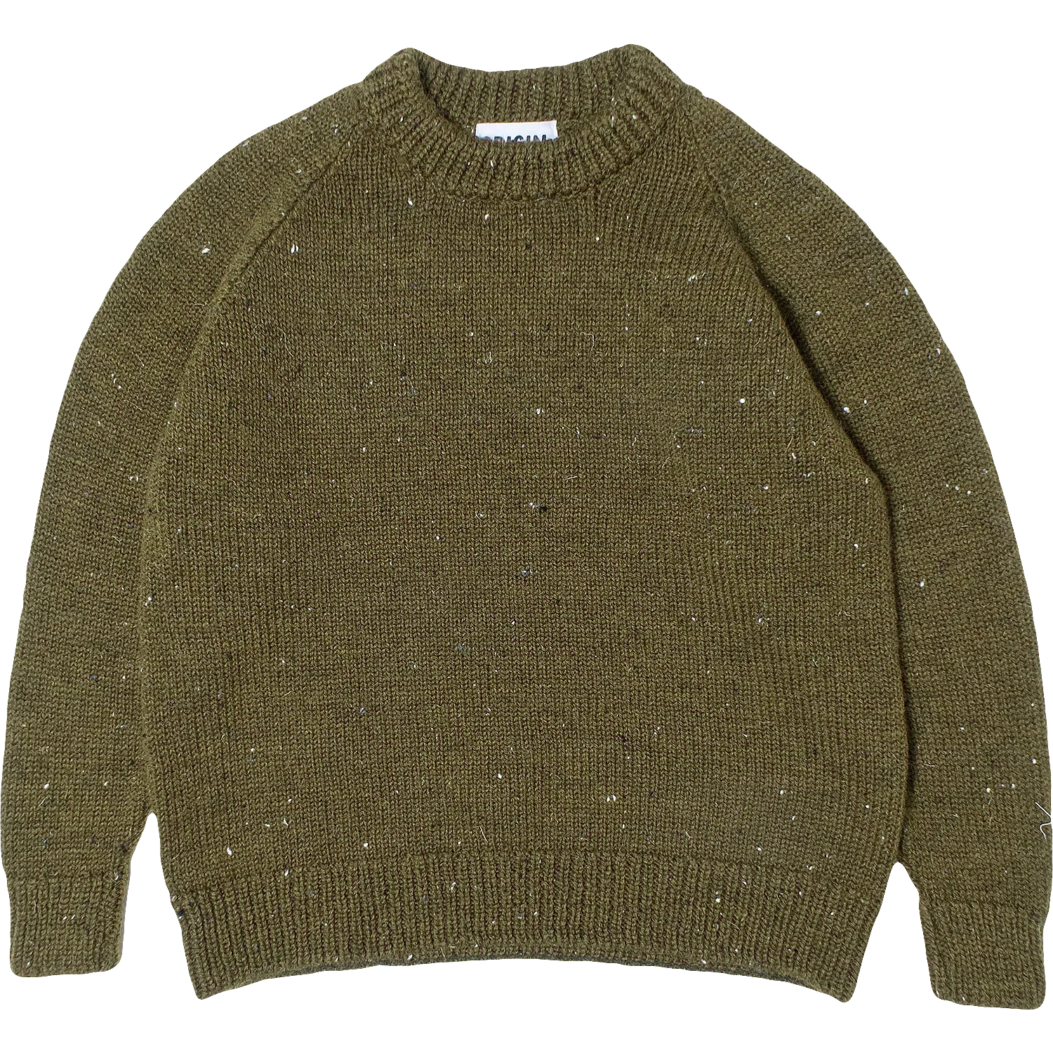Raglan Chunky Knit - Khaki Nepp