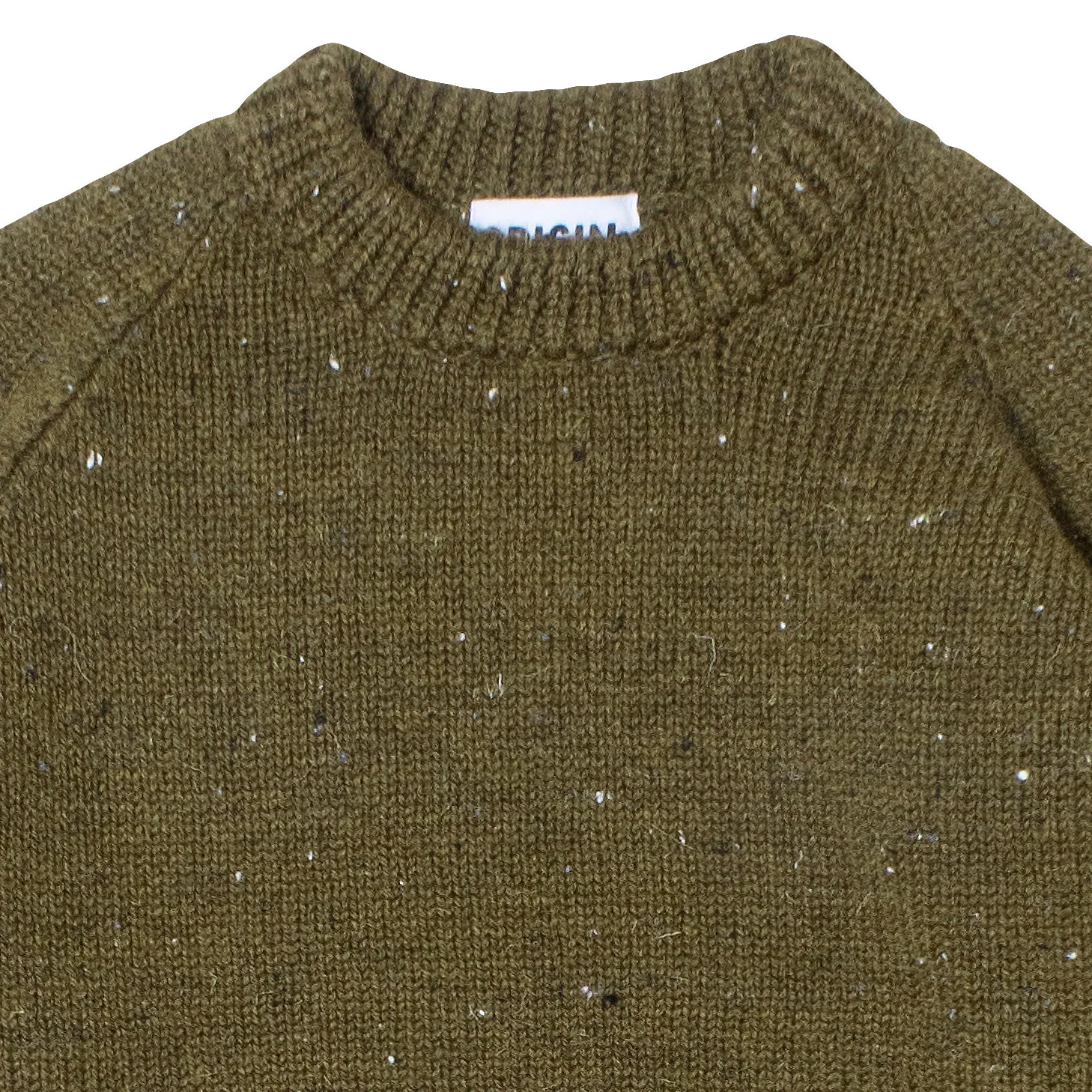 Raglan Chunky Knit - Khaki Nepp