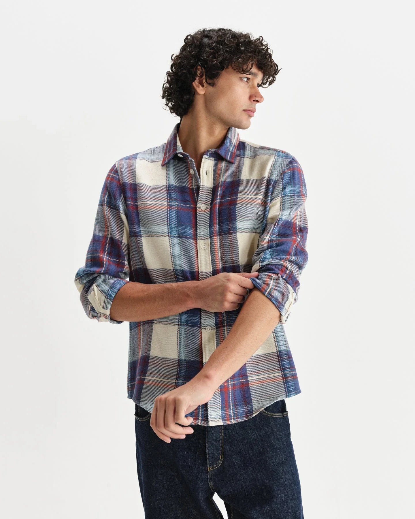 Shelly Flannel Shirt - Blue / Multi