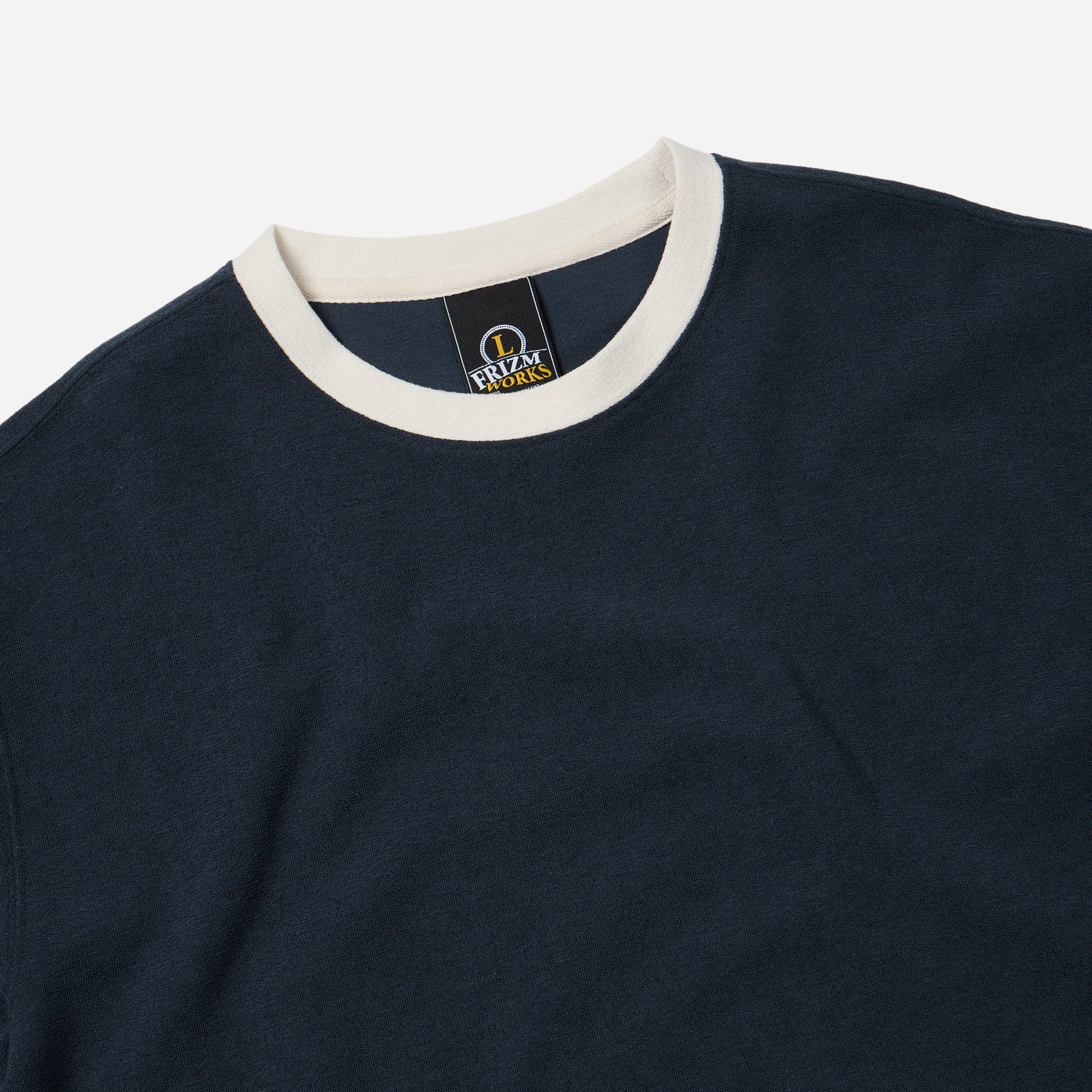 Terry Ringer Half Tee - Navy